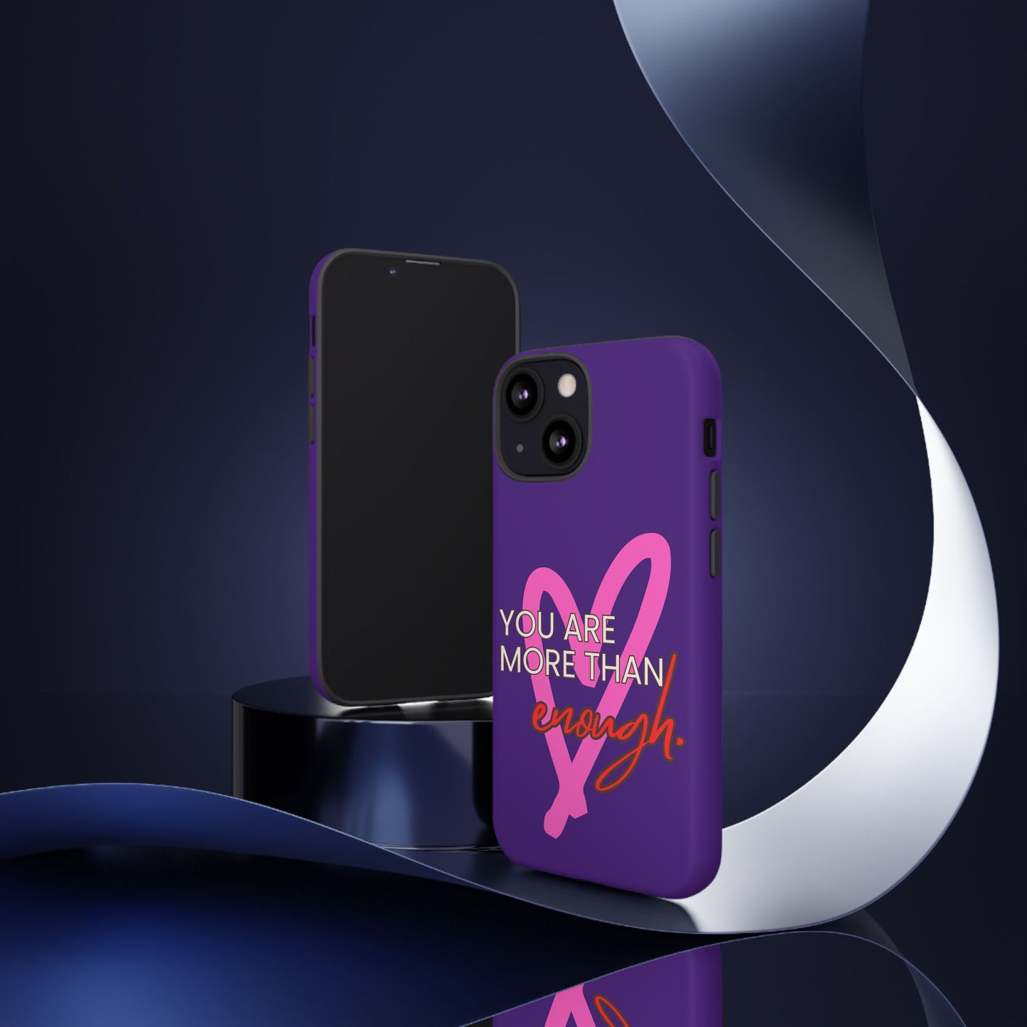 You are more than enough purple phone case, cute phone case gift