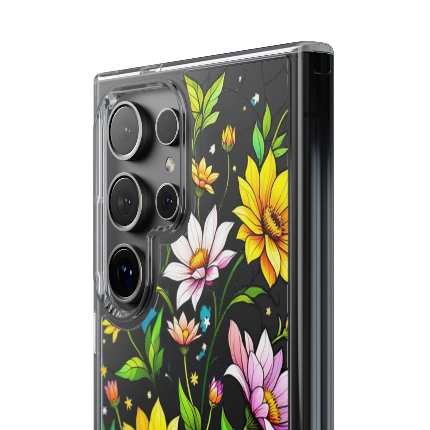 Cute flower phone case, clear phone case, iPhone phone case, Samsung phone case, phone case gift