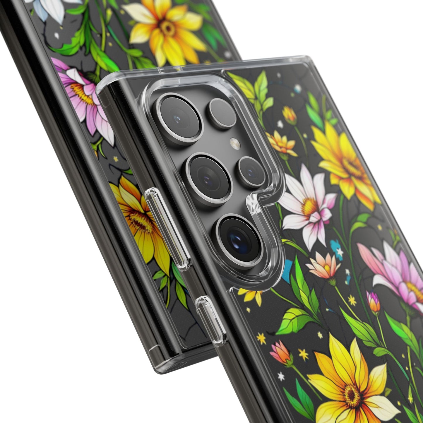 Cute flower phone case, clear phone case, iPhone phone case, Samsung phone case, phone case gift