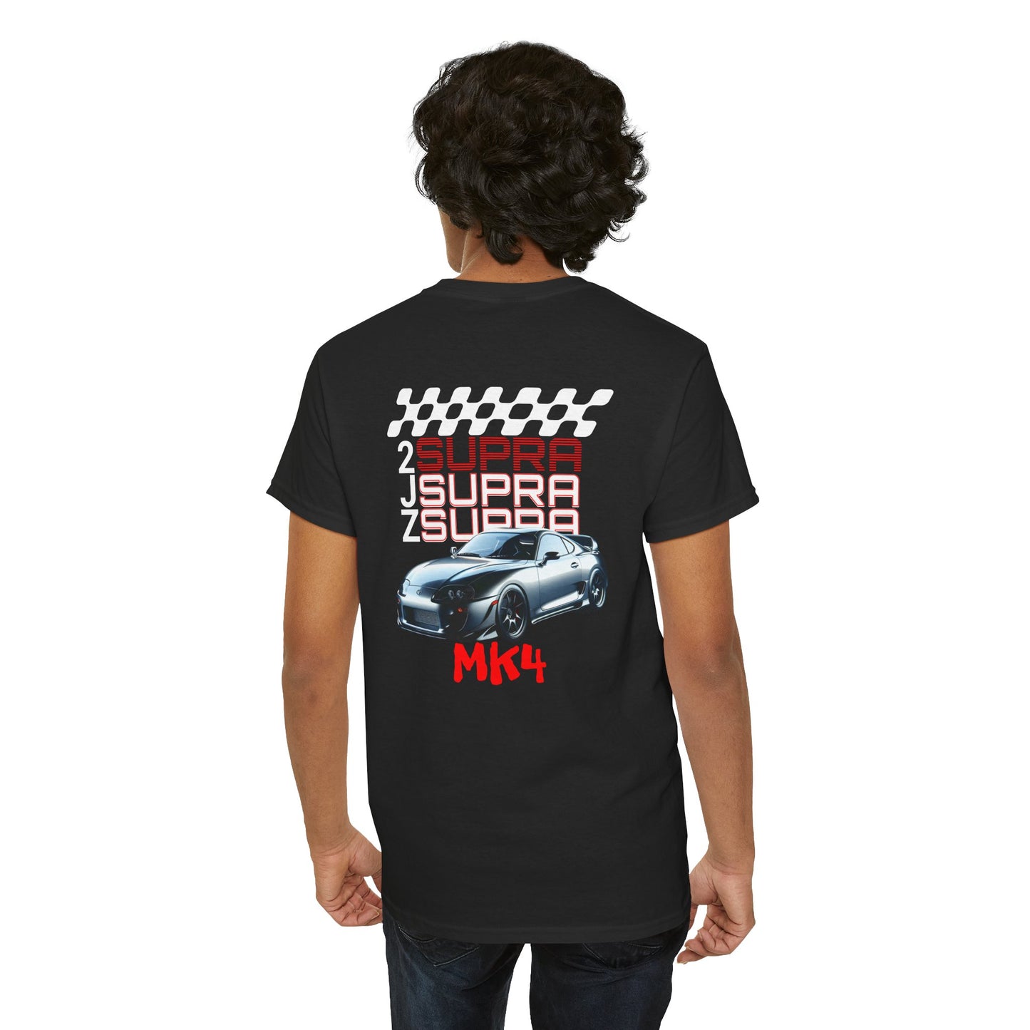 2JZ Supra MK4 Unisex Heavy Cotton Tee - Perfect T-Shirt for Car Enthusiasts, Gift for Birthdays, Car Shows, Everyday Wear