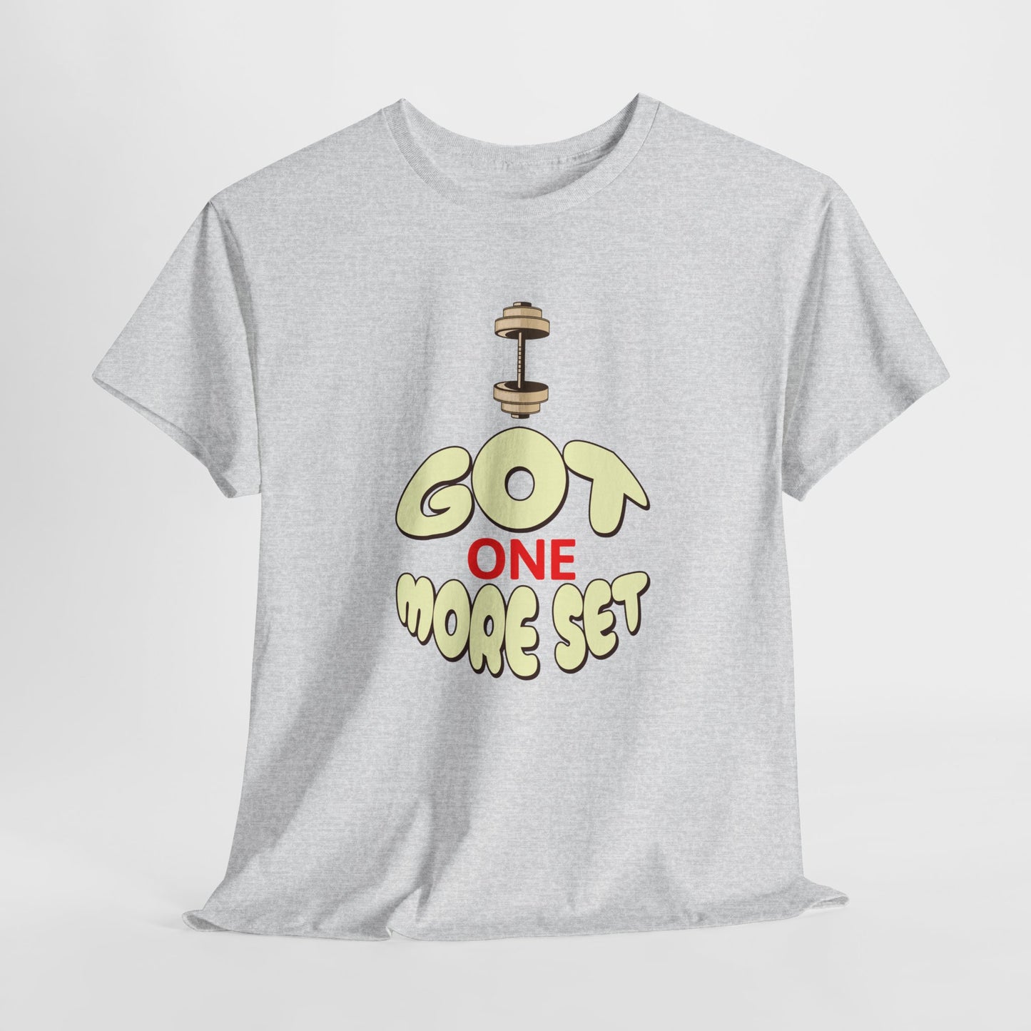 I Got One More Set t-shirt Perfect for Gym Lovers, Athletes, Workout Gift, Plus-Size Friendly, Casual Wear