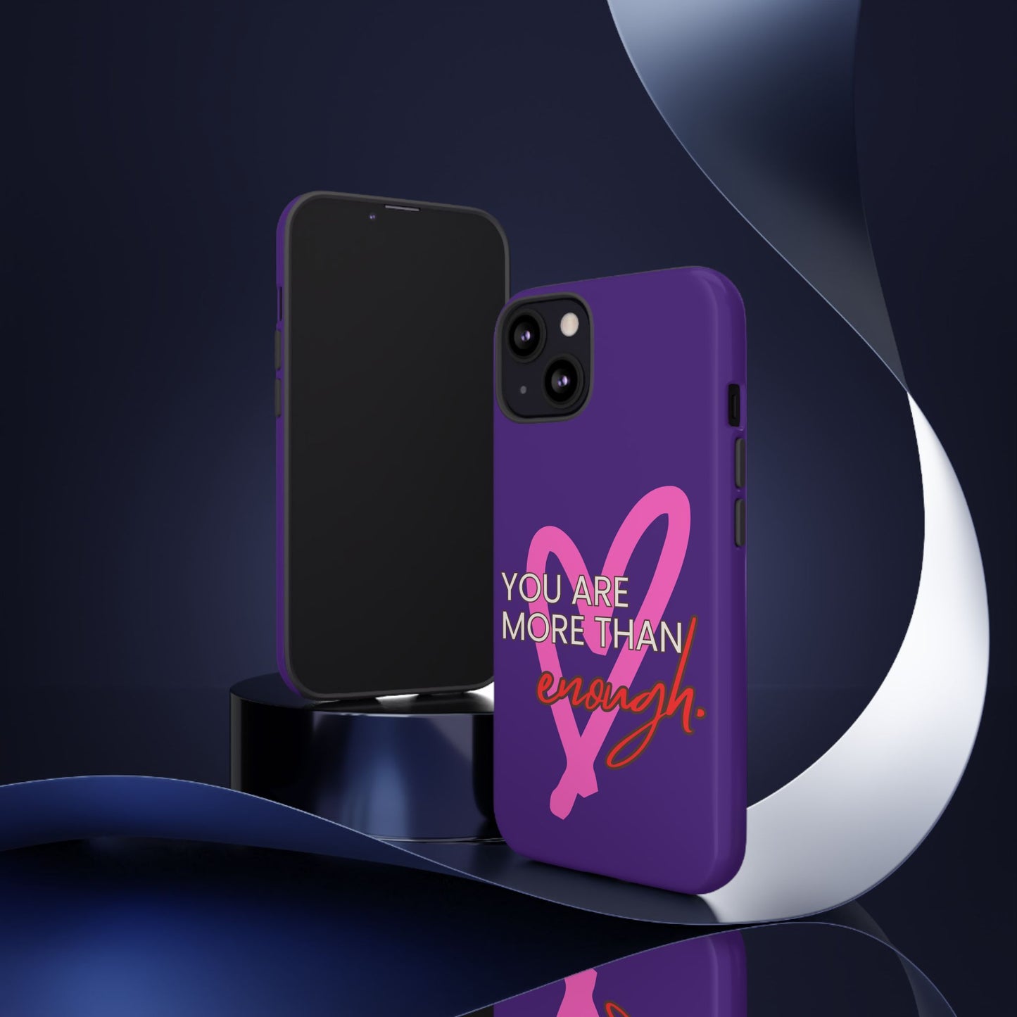 You are more than enough purple phone case, cute phone case gift