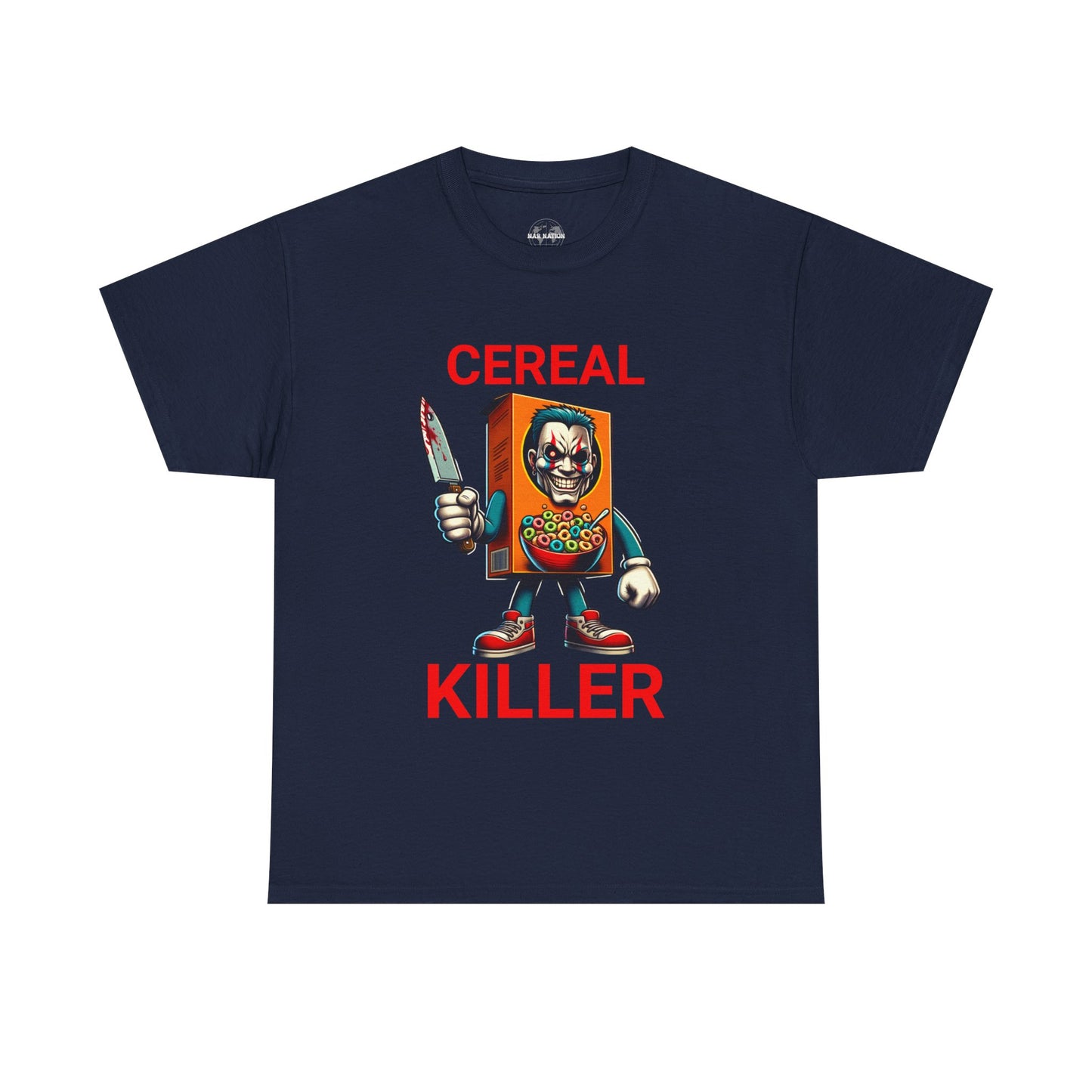 Cereal Killer Tee - Funny Unisex Cotton T-Shirt, Perfect for Halloween, Gift for Foodies, Quirky Humor Shirt