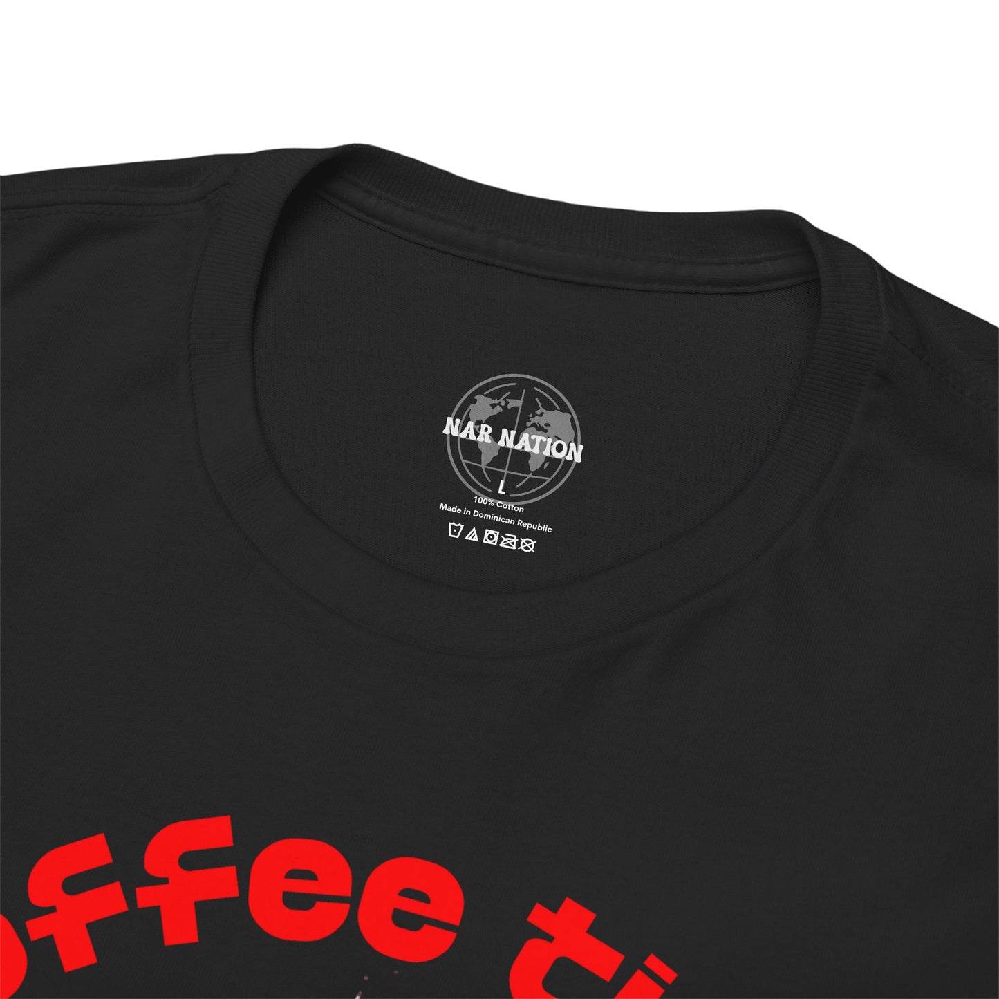 Coffee time anytime T-shirt, Unisex Cotton Shirt, Cute Coffee Lover Gift, Casual Outfit, Daily Reminder T-Shirt