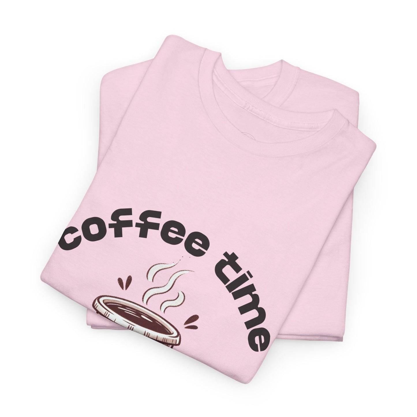 Coffee time anytime T-shirt, Unisex Cotton Shirt, Cute Coffee Lover Gift, Casual Outfit, Daily Reminder T-Shirt