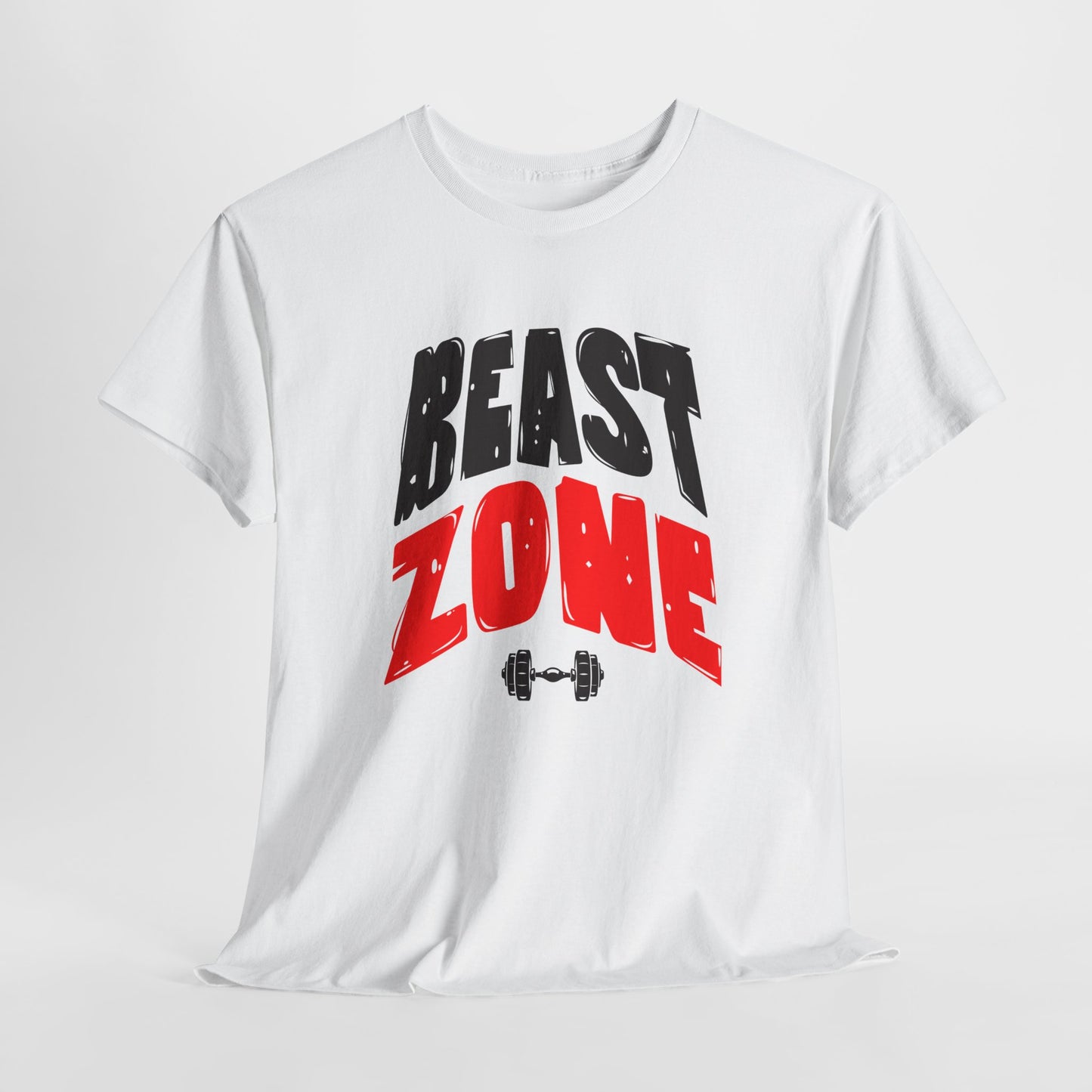 Beast Zone Gym Tee | Workout Shirt, Fitness Apparel, Gift for Lifters, Unisex Heavy Cotton Tee, Motivational Exercise Top