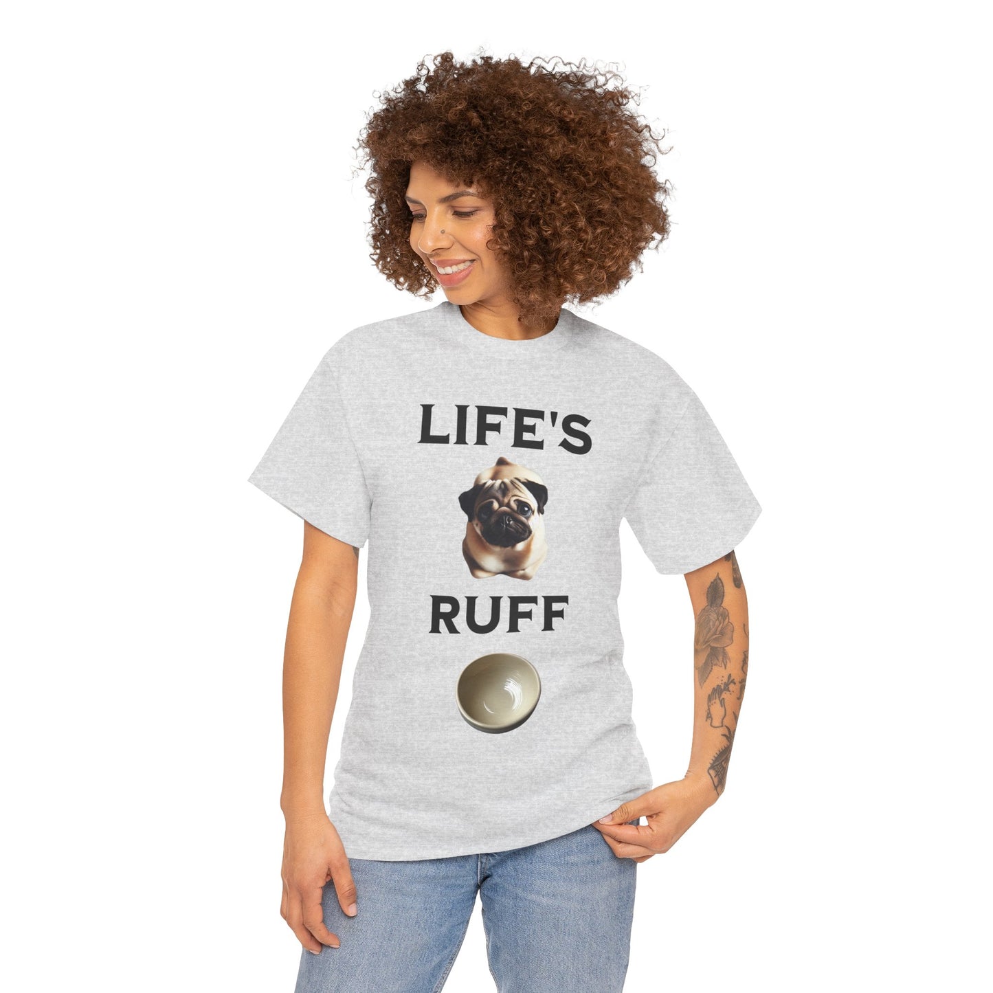 Life is Ruff Funny Shirt, Funny Dog Lover Shirt, Gifts for Pet Owners, Casual Wear, Dog-Themed Apparel, Birthday Gift