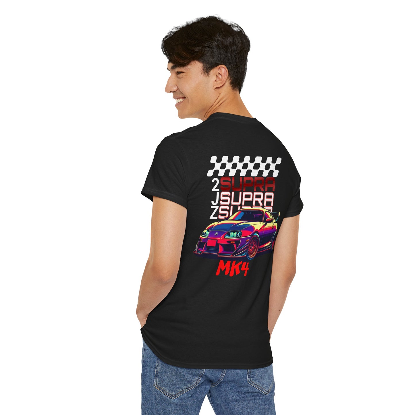 2JZ Supra MK4 Unisex Heavy Cotton Tee - Perfect T-Shirt for Car Enthusiasts, Gift for Birthdays, Car Shows, Everyday Wear