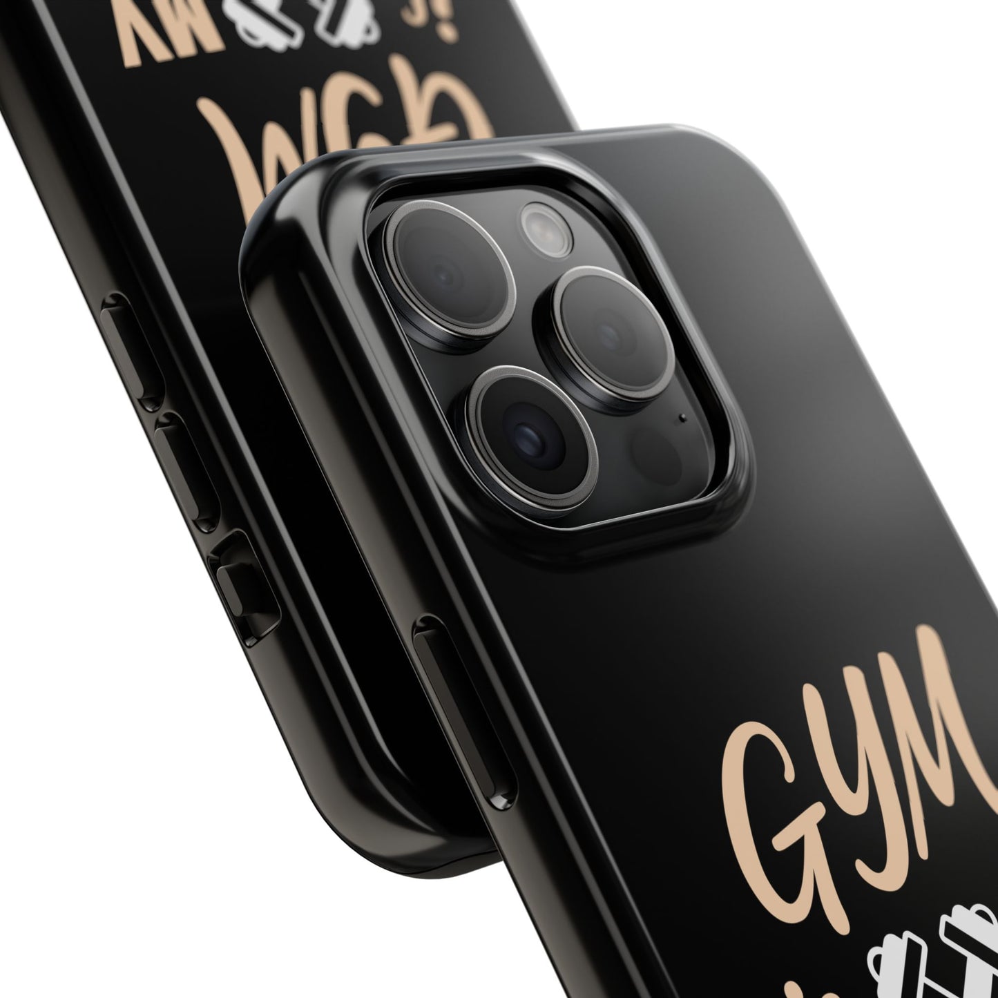 Gym Is My Therapy iPhone Phone Case | Fitness Dumbbell Workout Motivational iphone compatibie