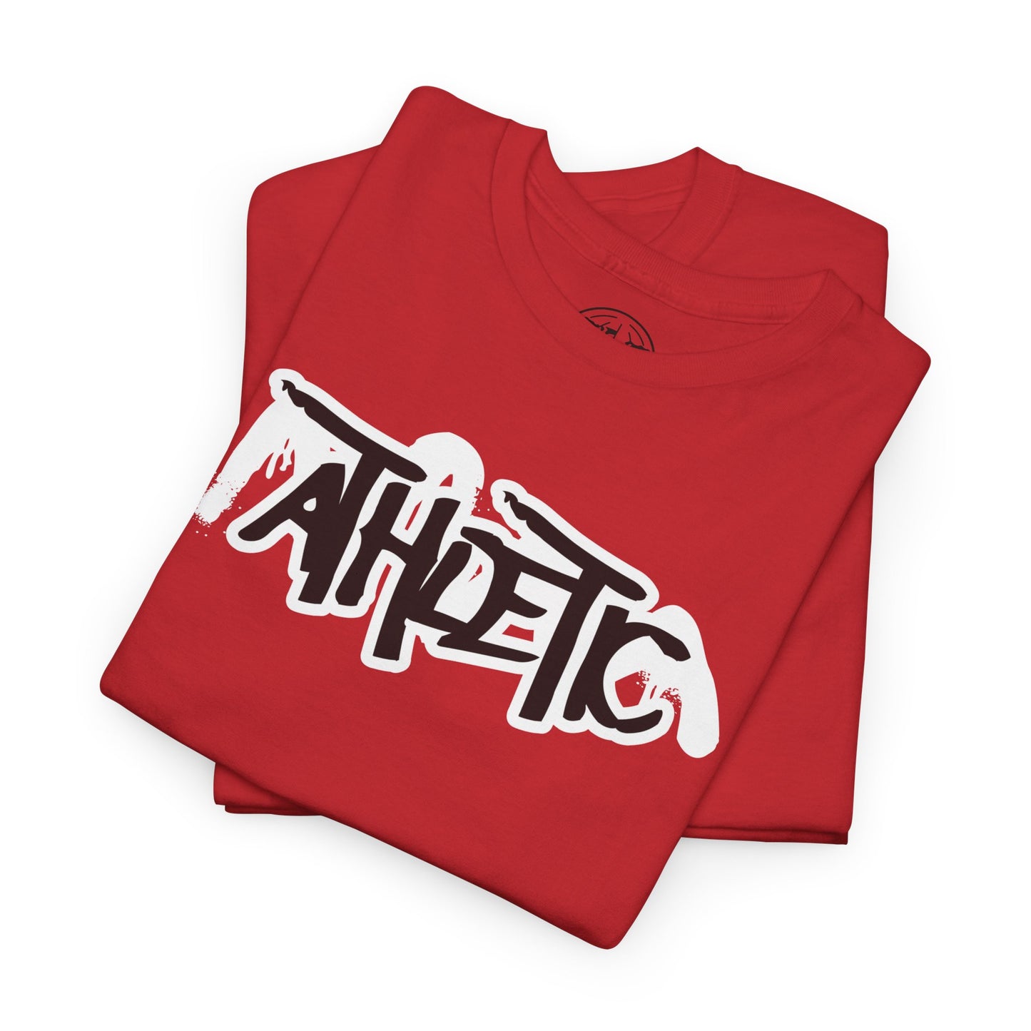 Athletic Graffiti T-Shirt — Red & Black Streetwear Logo Tee