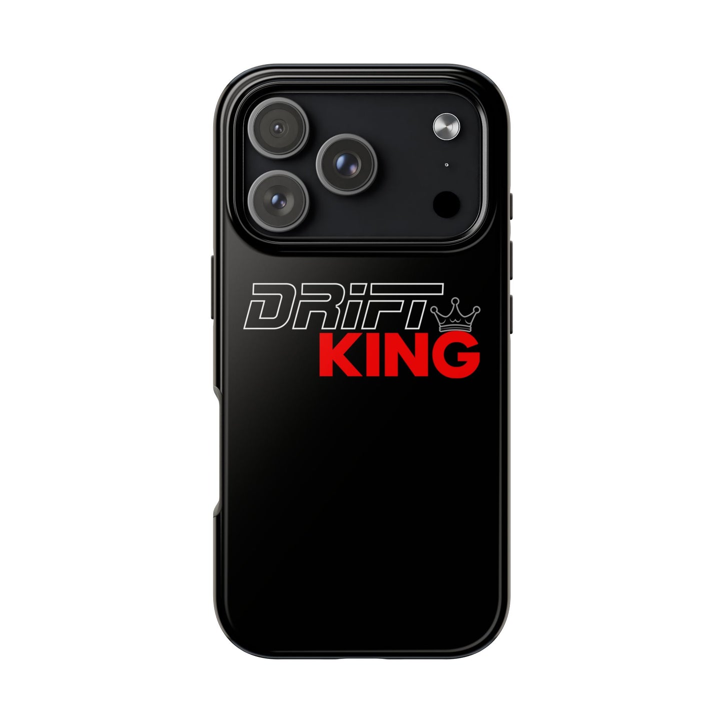 Drift King iPhone Compatible Black Phone Case | Tough Protective Phone Case