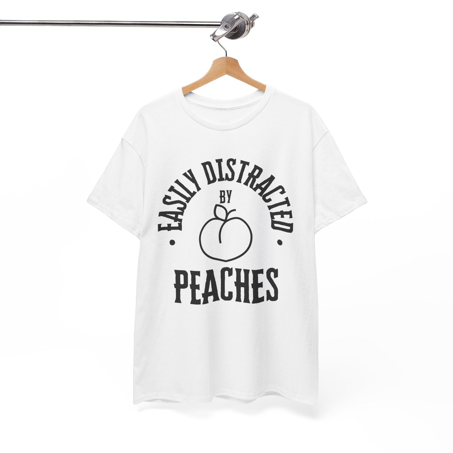 Easily Distracted by Peaches t-shirt, funny t-shirt, peach lovers shirt