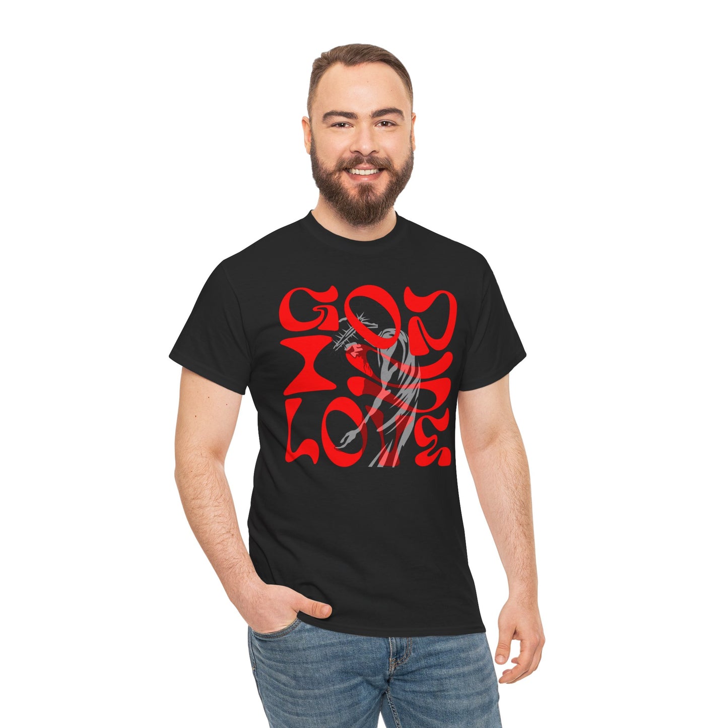 God is Love t-shirt, Christian T-shirt, face T-shirt