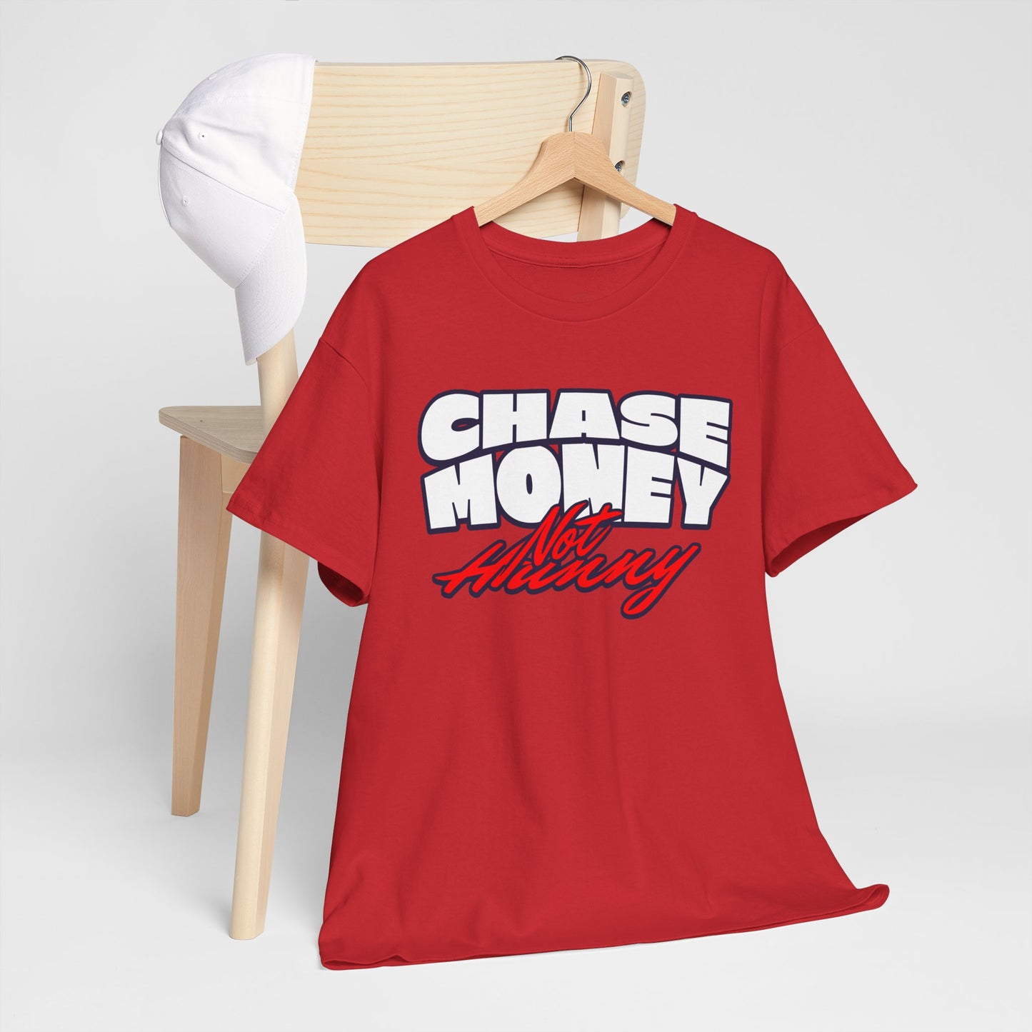 Chase Money not hunny shirt Unisex Heavy Cotton Tee | Casual Streetwear Shirt, Gift for Him, Graphic Tee, Everyday Wear, Comfortable Tee
