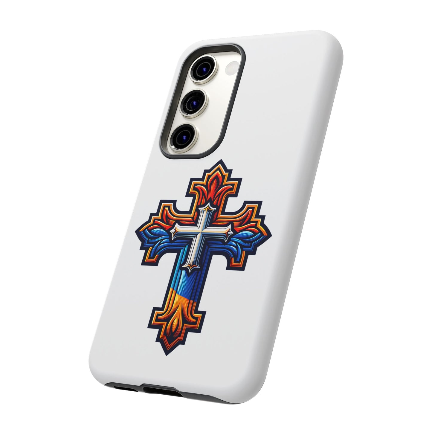 Armenian cross flag phone case iPhone Samsung Google, Christian phone case, white phone case