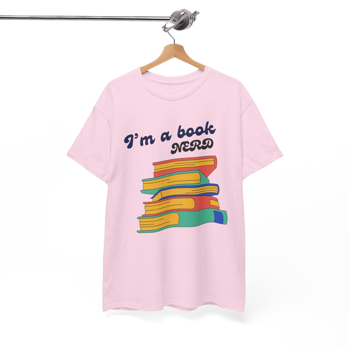 I'm a Book Nerd Unisex Heavy Cotton Tee, Perfect for Book Lovers, Reading Gifts, Nerdy Apparel, Casual Wear, book nerd shirt