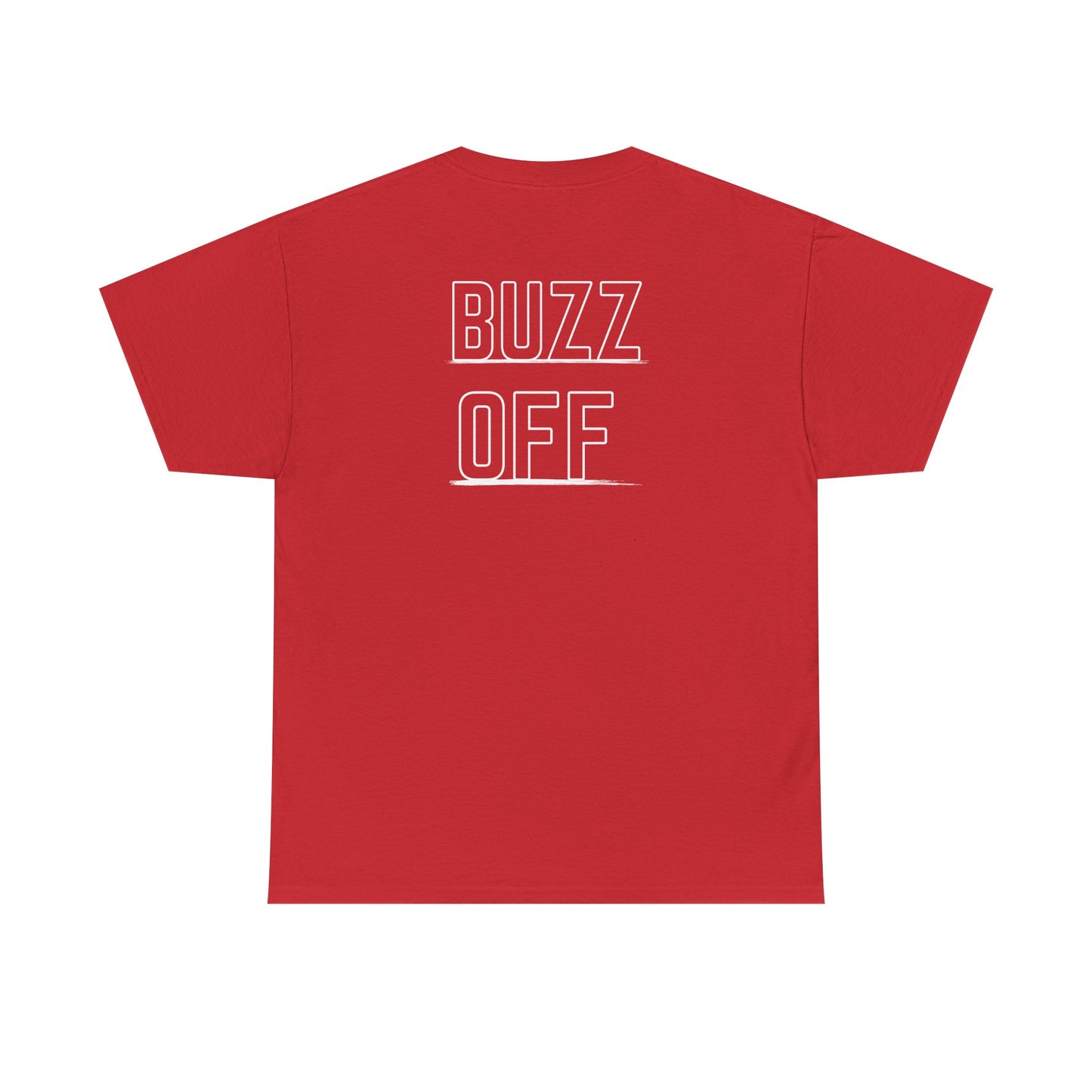 Buzz Off Unisex Heavy Cotton Tee - Funny Graphic Tee, Bee Lover Gift, Summer Outfit, Birthday Gift, Casual Wear
