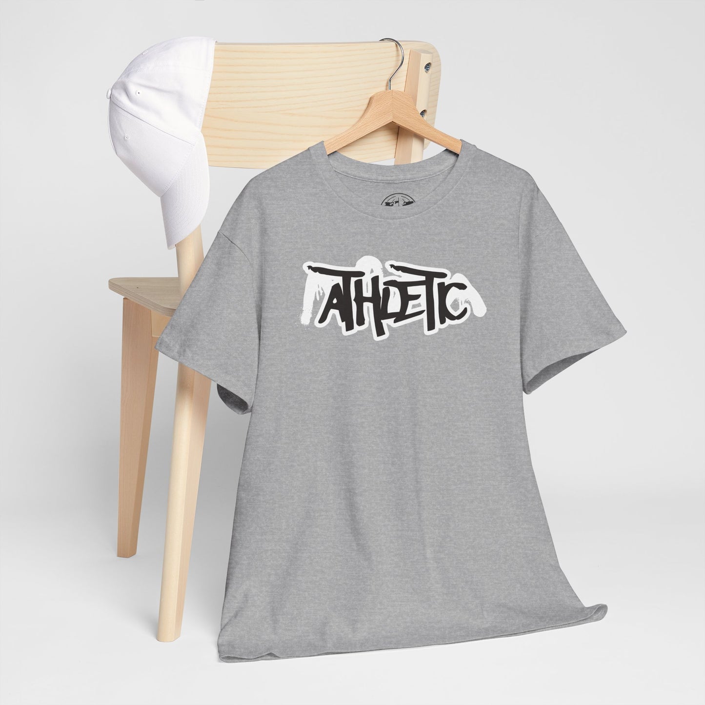 Athletic Graffiti T-Shirt — Red & Black Streetwear Logo Tee