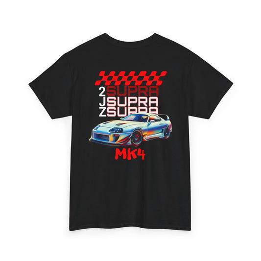 2JZ Supra MK4 Unisex Heavy Cotton Tee - Perfect T-Shirt for Car Enthusiasts, Gift for Birthdays, Car Shows, Everyday Wear