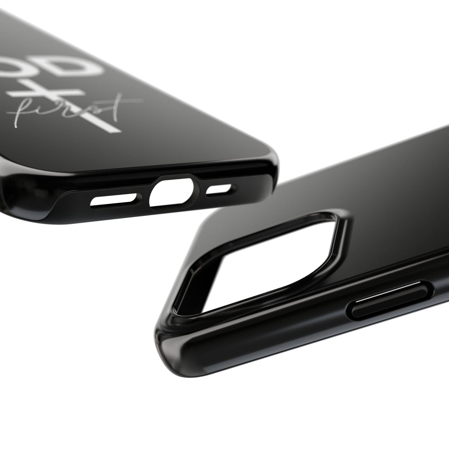 God First iPhone compatible phone case | Christian cross phone case faith accessory
