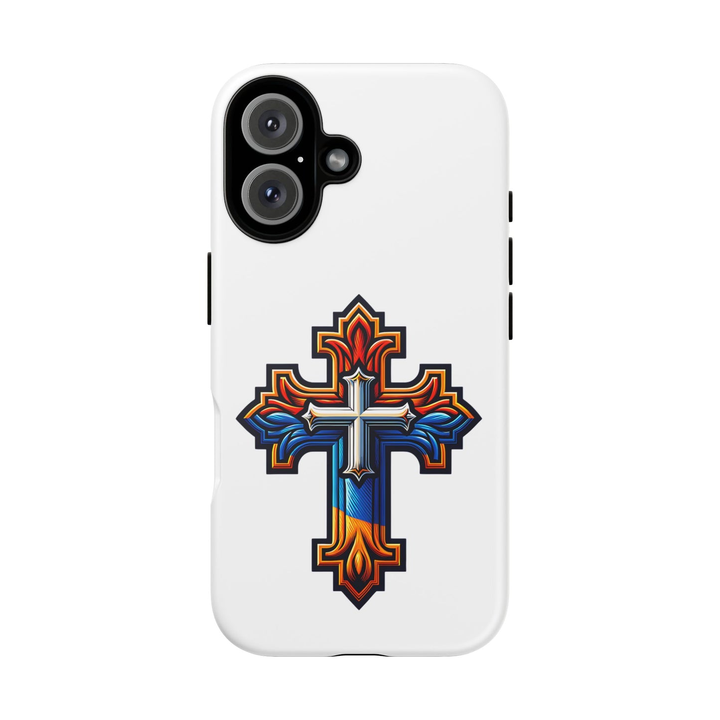Armenian cross flag phone case iPhone Samsung Google, Christian phone case, white phone case