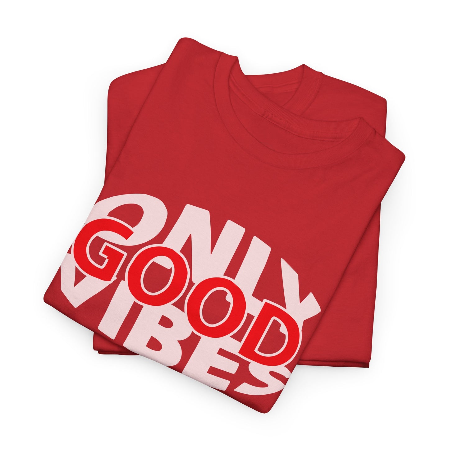 Only Good Vibes Unisex Heavy Cotton Tee | Casual Wear, Gift for Friends, Summer Outfit, Music Festival T-Shirt, Everyday Comfort