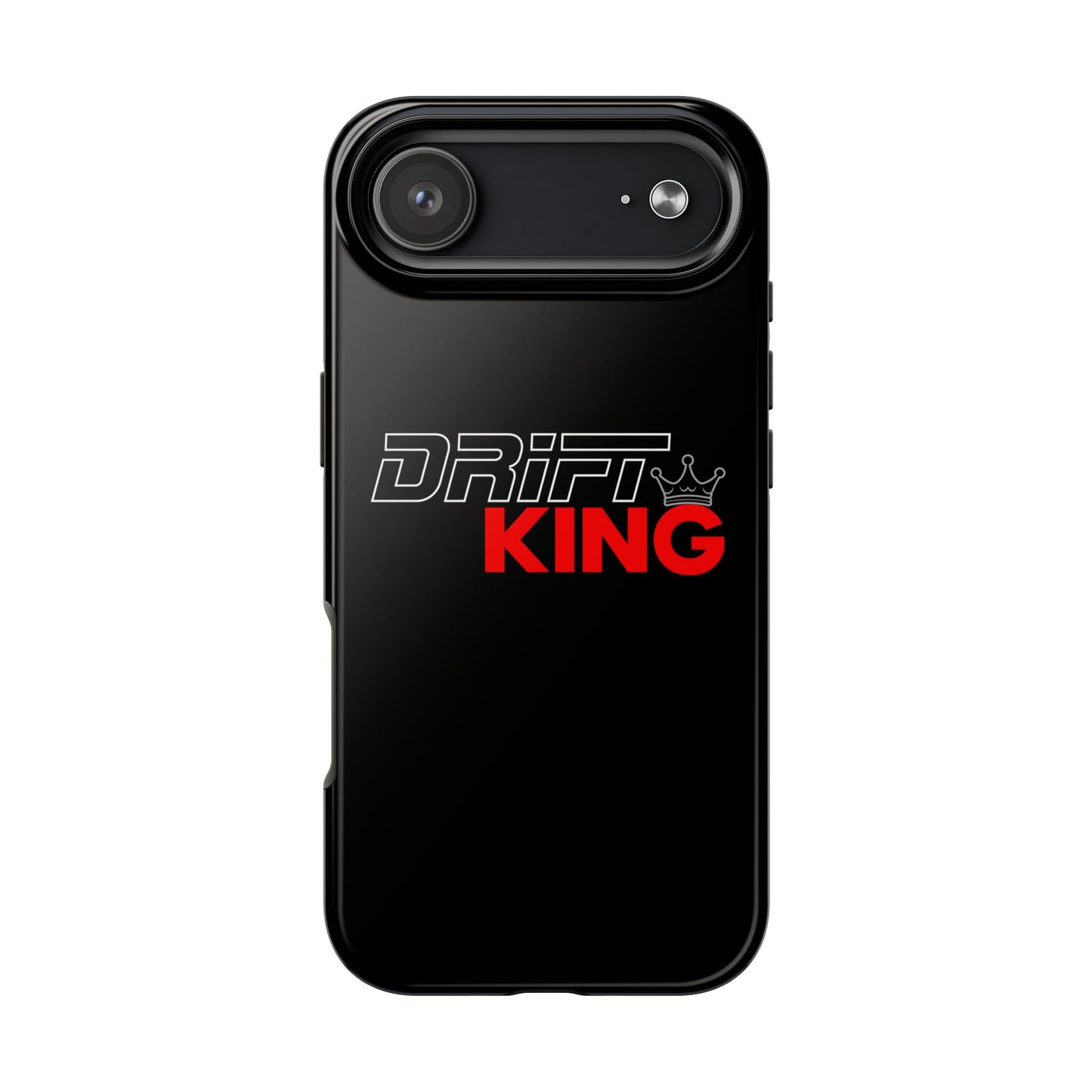 Drift King iPhone Compatible Black Phone Case | Tough Protective Phone Case