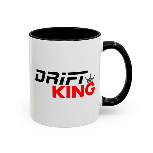 Drift King Accent Coffee Mug Perfect Gift for Car Enthusiasts, Drift Racing Fans, Collectible Mug, Unique Drinkware for Special Occasions