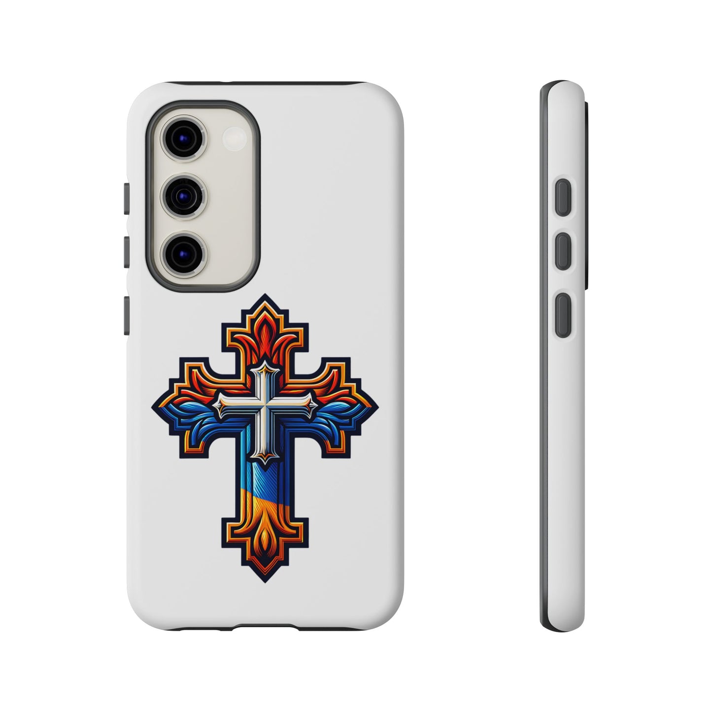 Armenian cross flag phone case iPhone Samsung Google, Christian phone case, white phone case