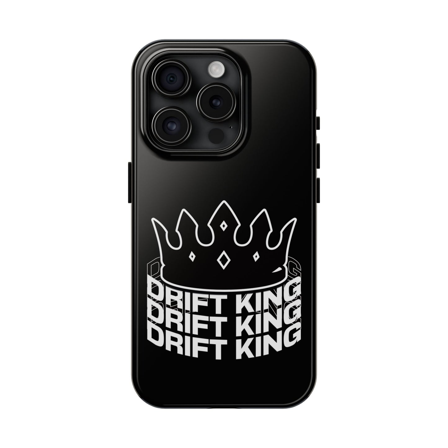 Drift King crown iPhone phone case | Tough Phone Case, racing typography iphone compatible