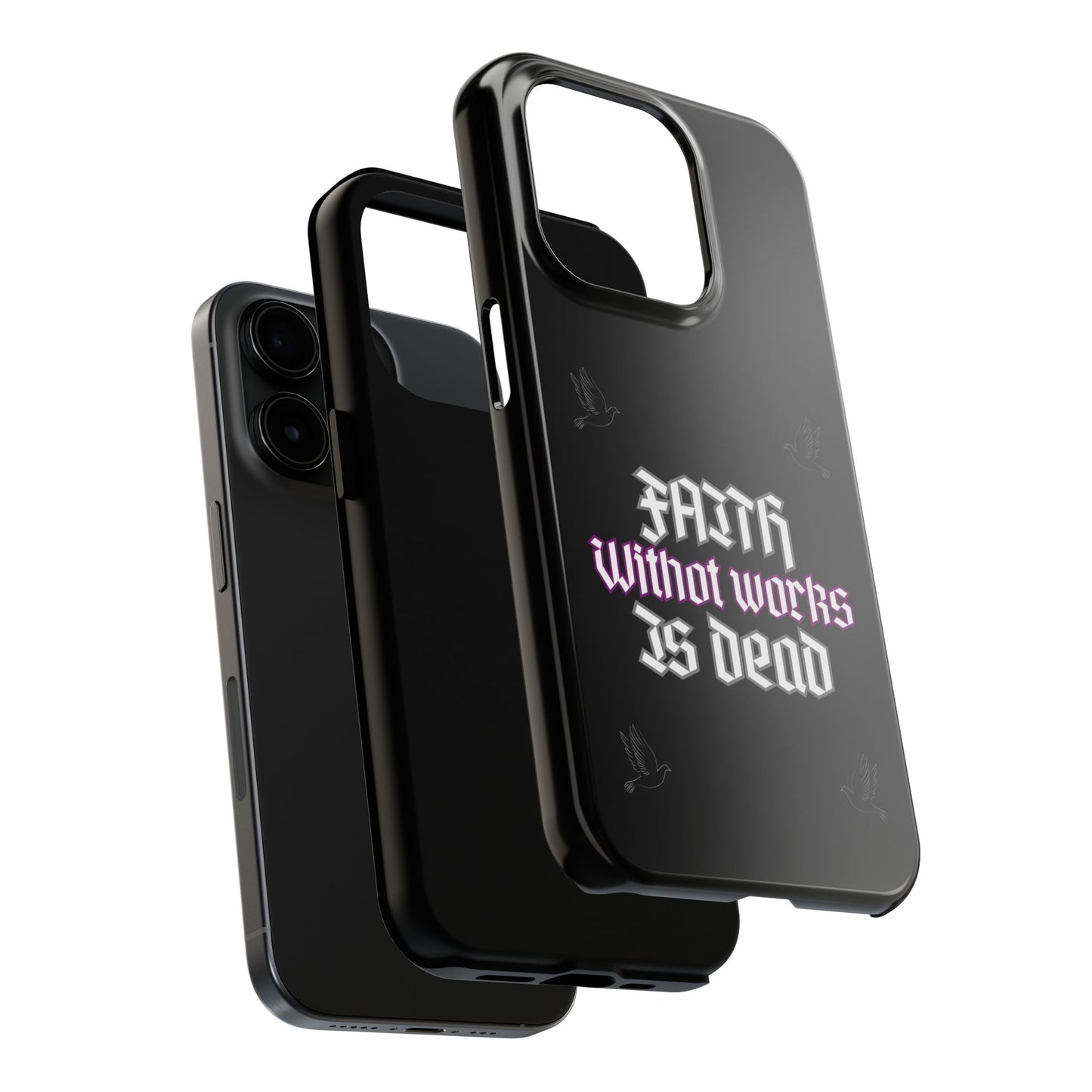 Faith Without Works Is Dead Phone Case iPhone compatible phone case | Tough Phone Case, Religious Quote