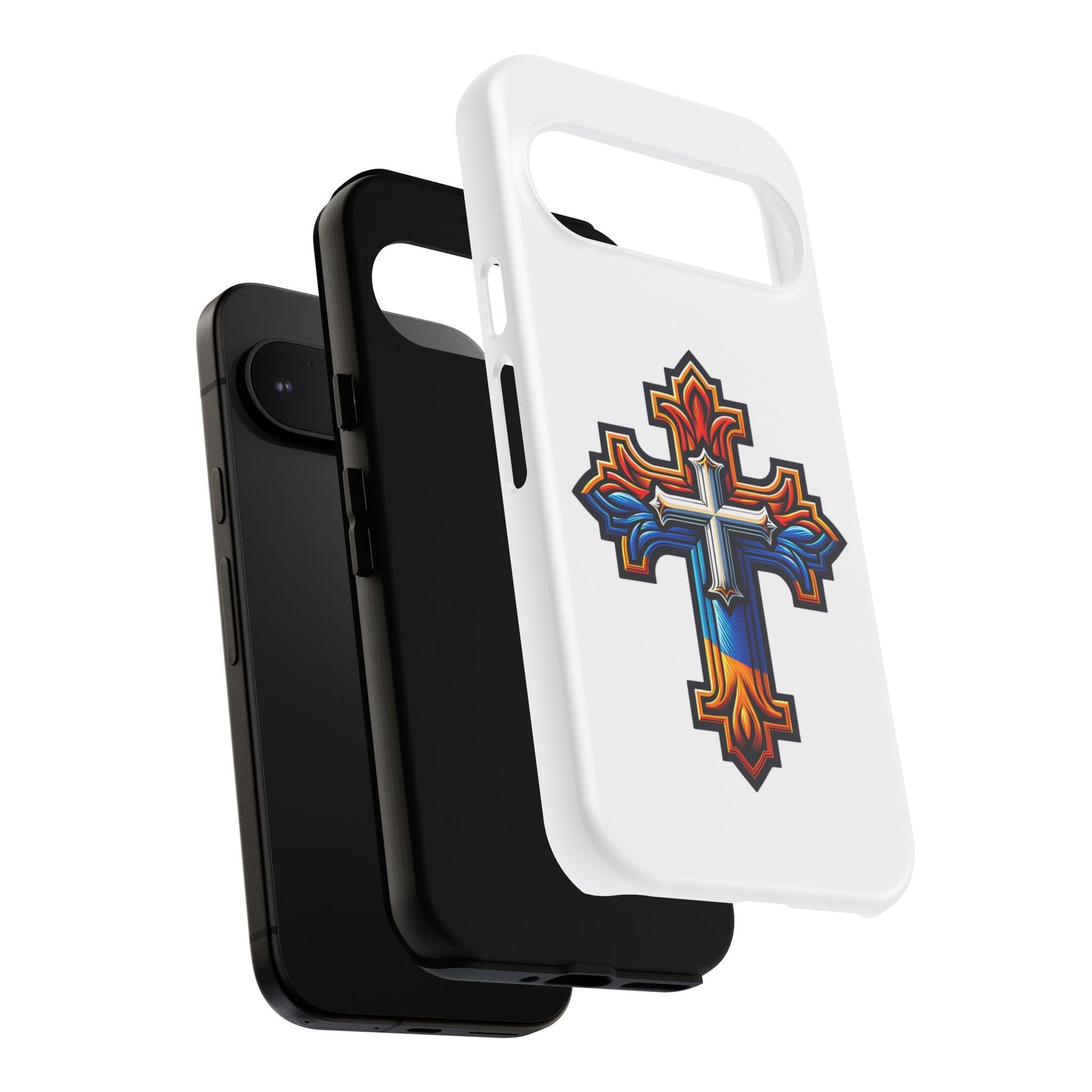 Armenian cross flag phone case iPhone Samsung Google, Christian phone case, white phone case