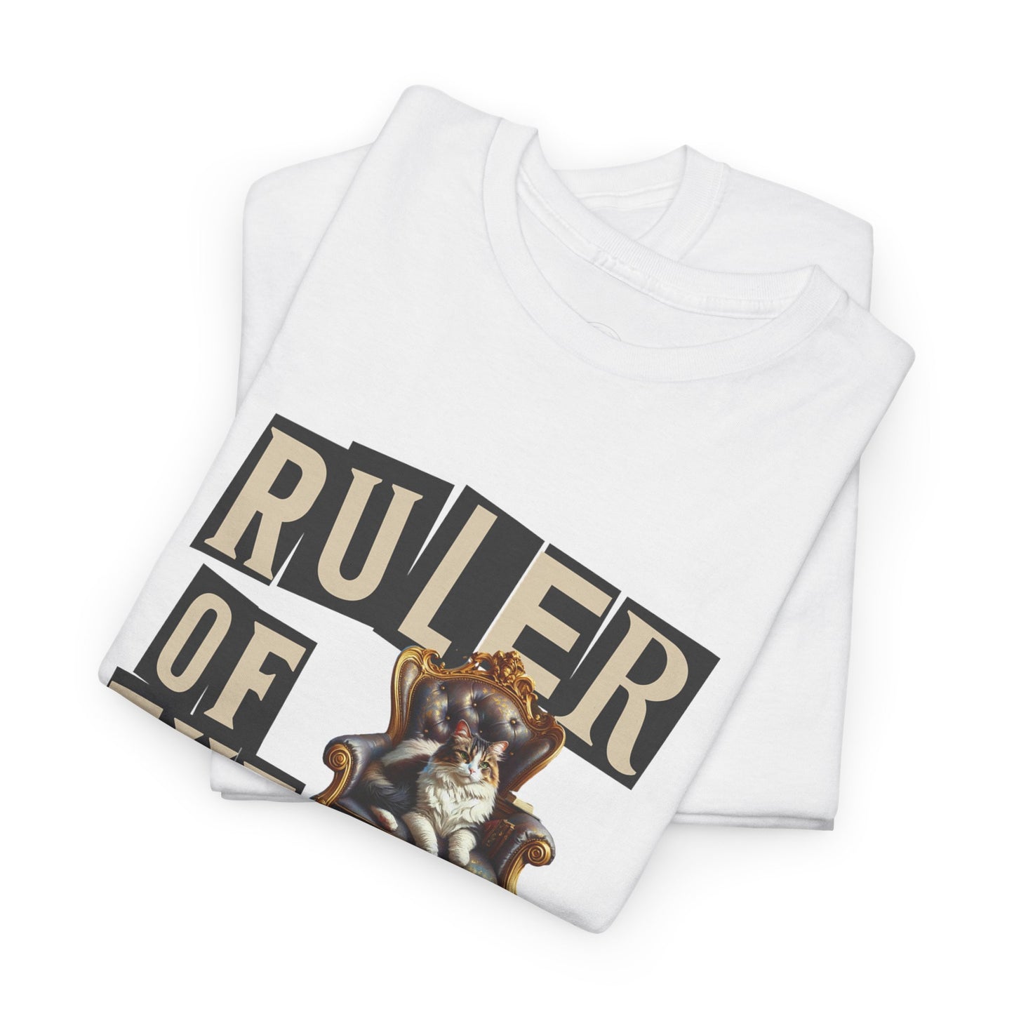 Ruler of the House Tee, Funny Pet Shirt, Gift for Cat Lovers, Unisex Cotton Tee, Casual Wear for Pet Owners