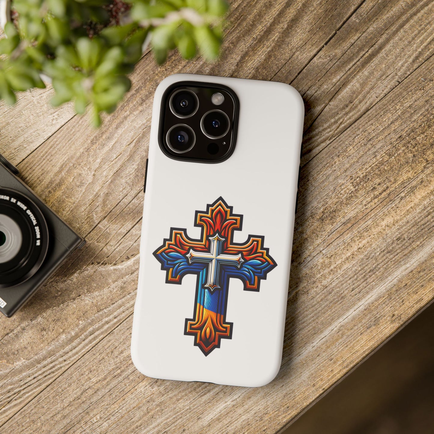 Armenian cross flag phone case iPhone Samsung Google, Christian phone case, white phone case