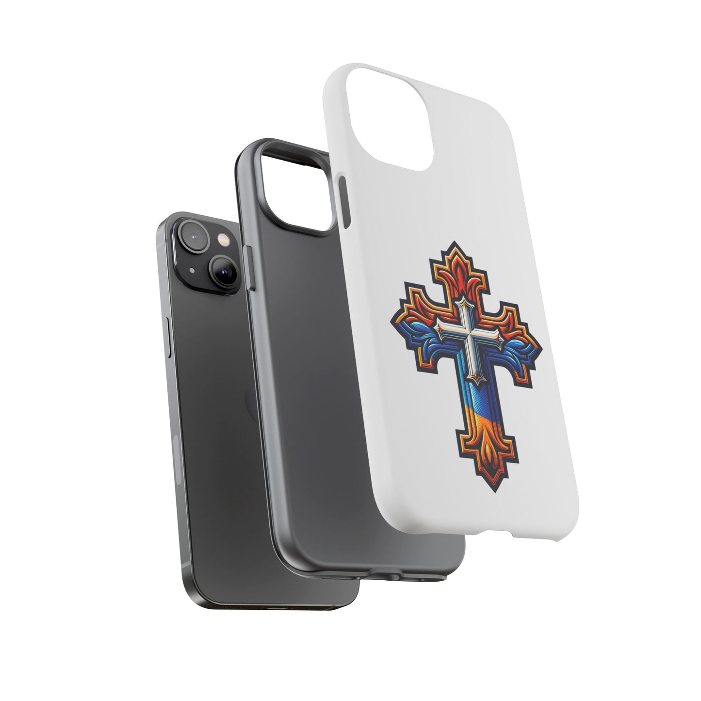 Armenian cross flag phone case iPhone Samsung Google, Christian phone case, white phone case