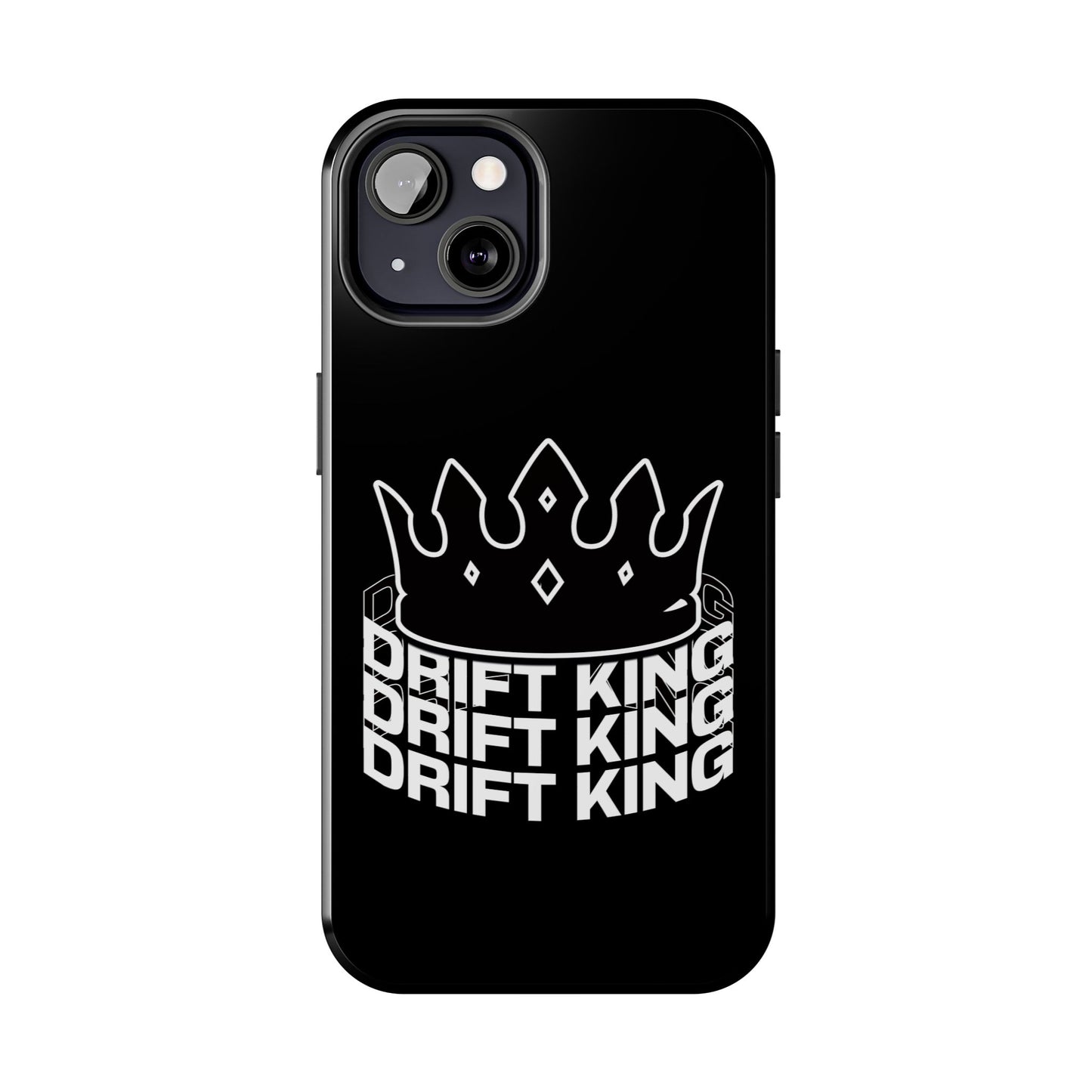 Drift King crown iPhone phone case | Tough Phone Case, racing typography iphone compatible