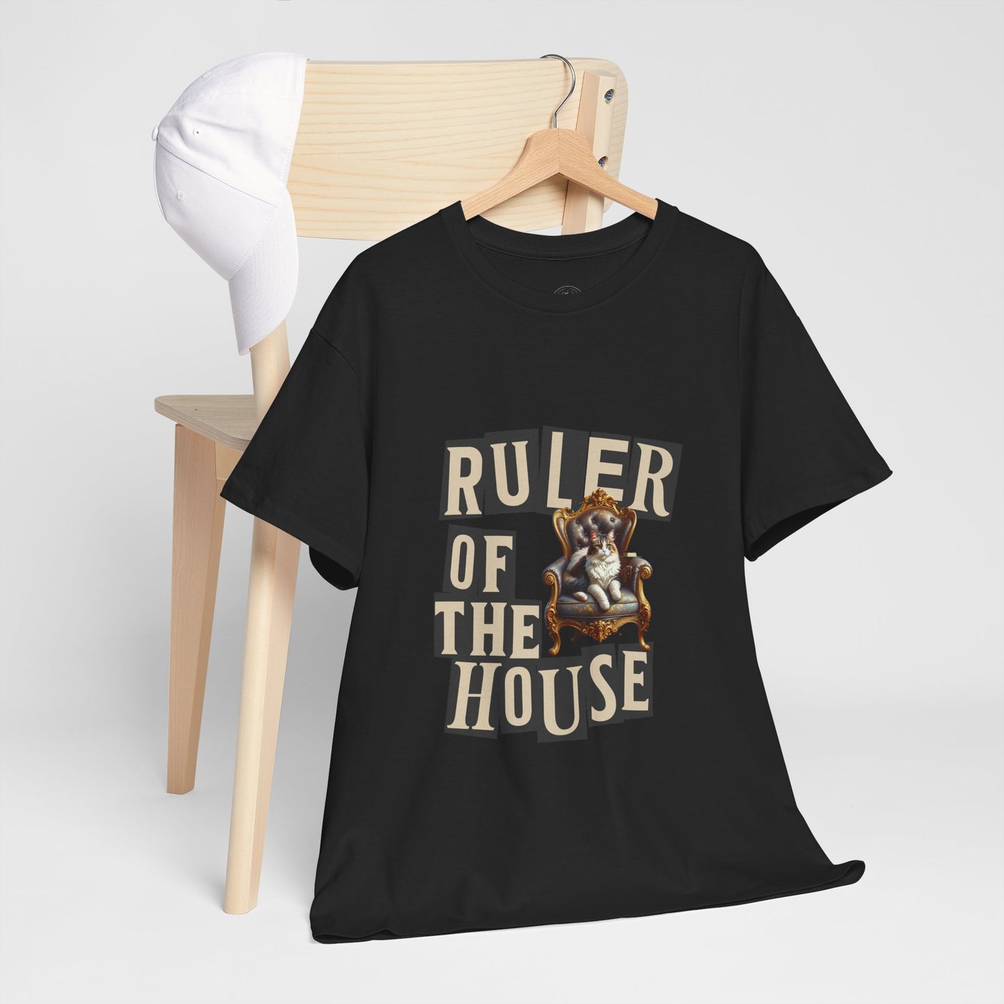 Ruler of the House Tee, Funny Pet Shirt, Gift for Cat Lovers, Unisex Cotton Tee, Casual Wear for Pet Owners