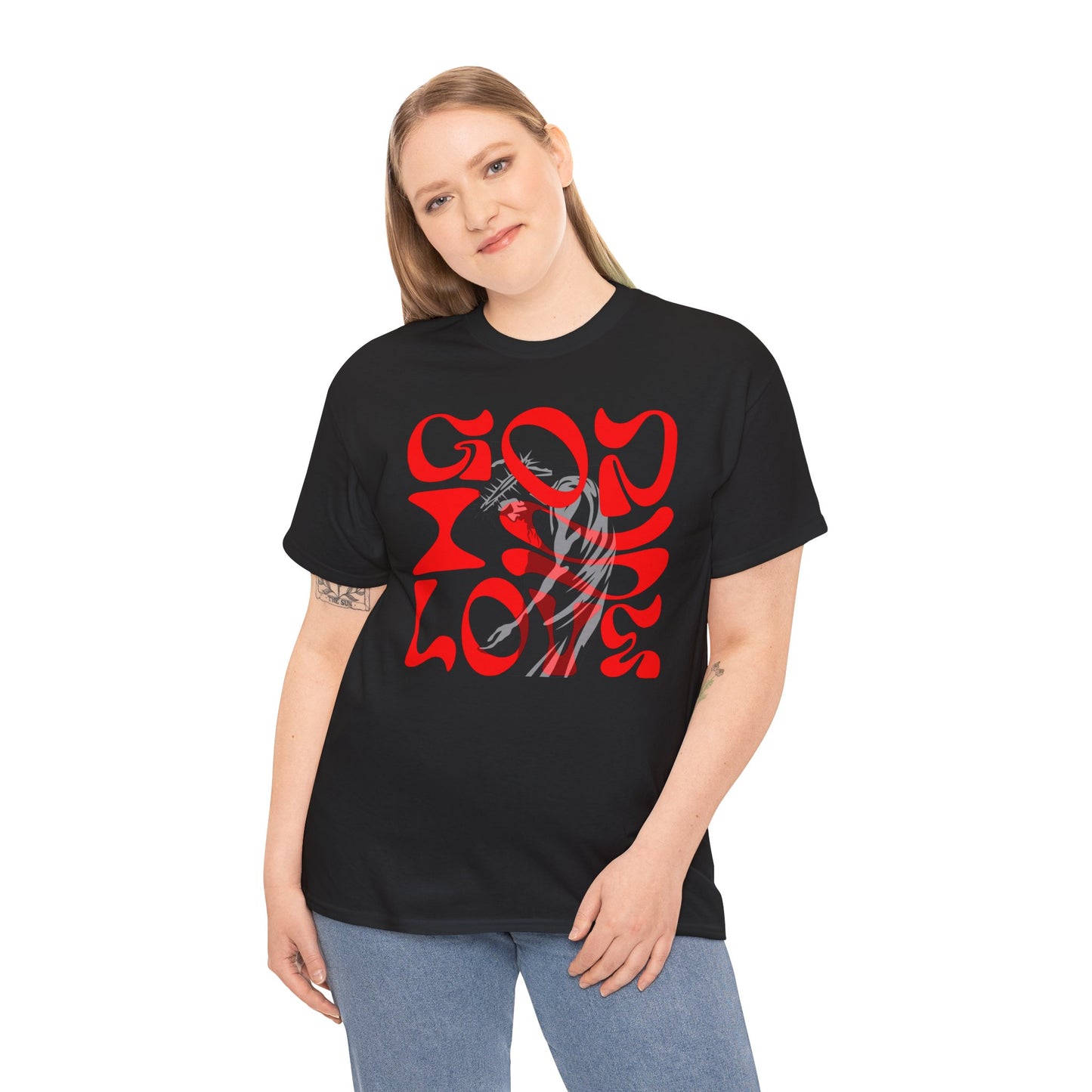 God is Love t-shirt, Christian T-shirt, face T-shirt