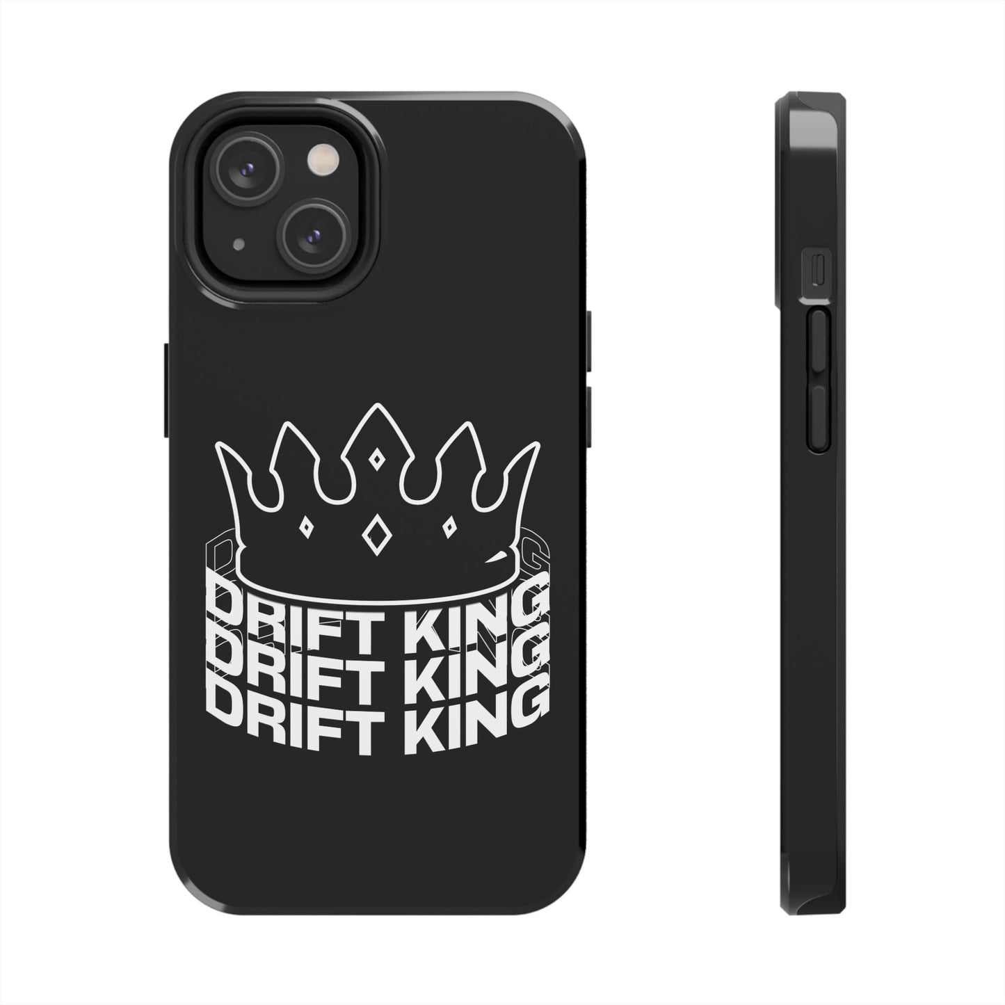 Drift King crown iPhone phone case | Tough Phone Case, racing typography iphone compatible