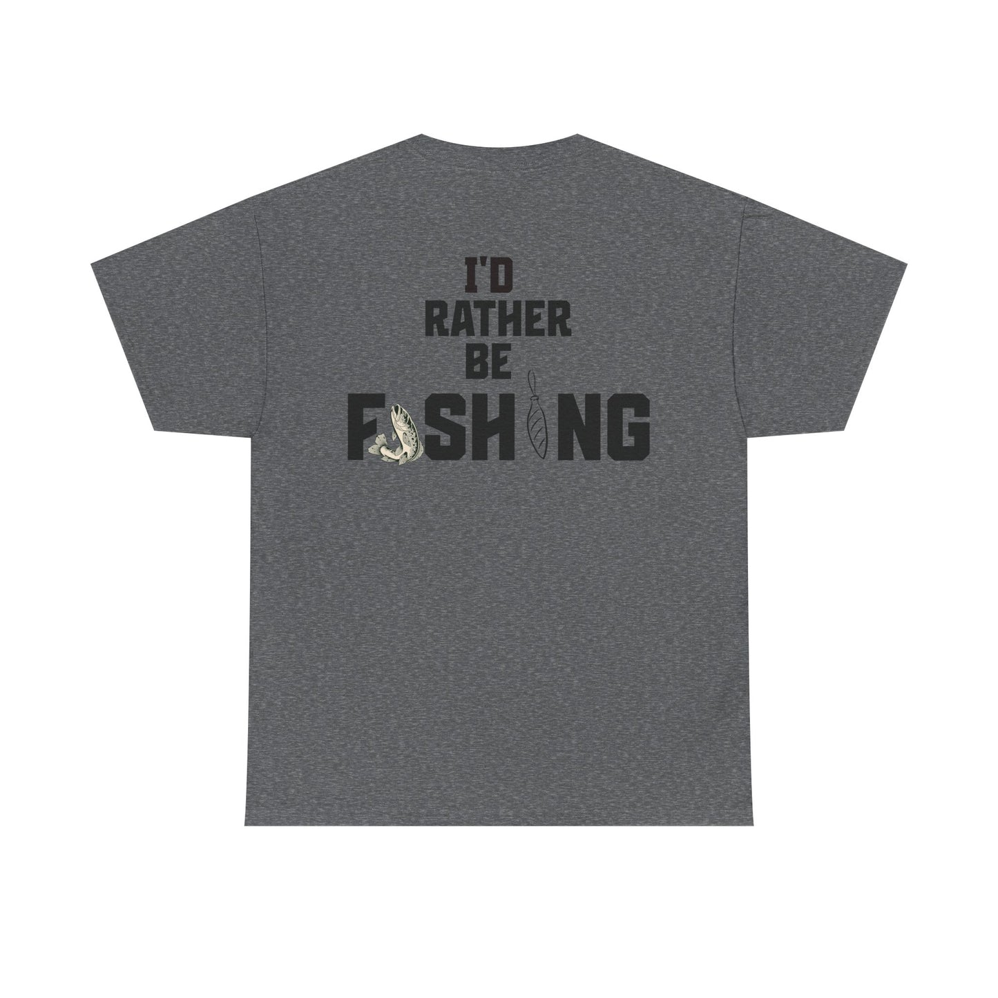 I'd Rather Be Fishing Tee | Fishing Graphic Shirt, Angler Design