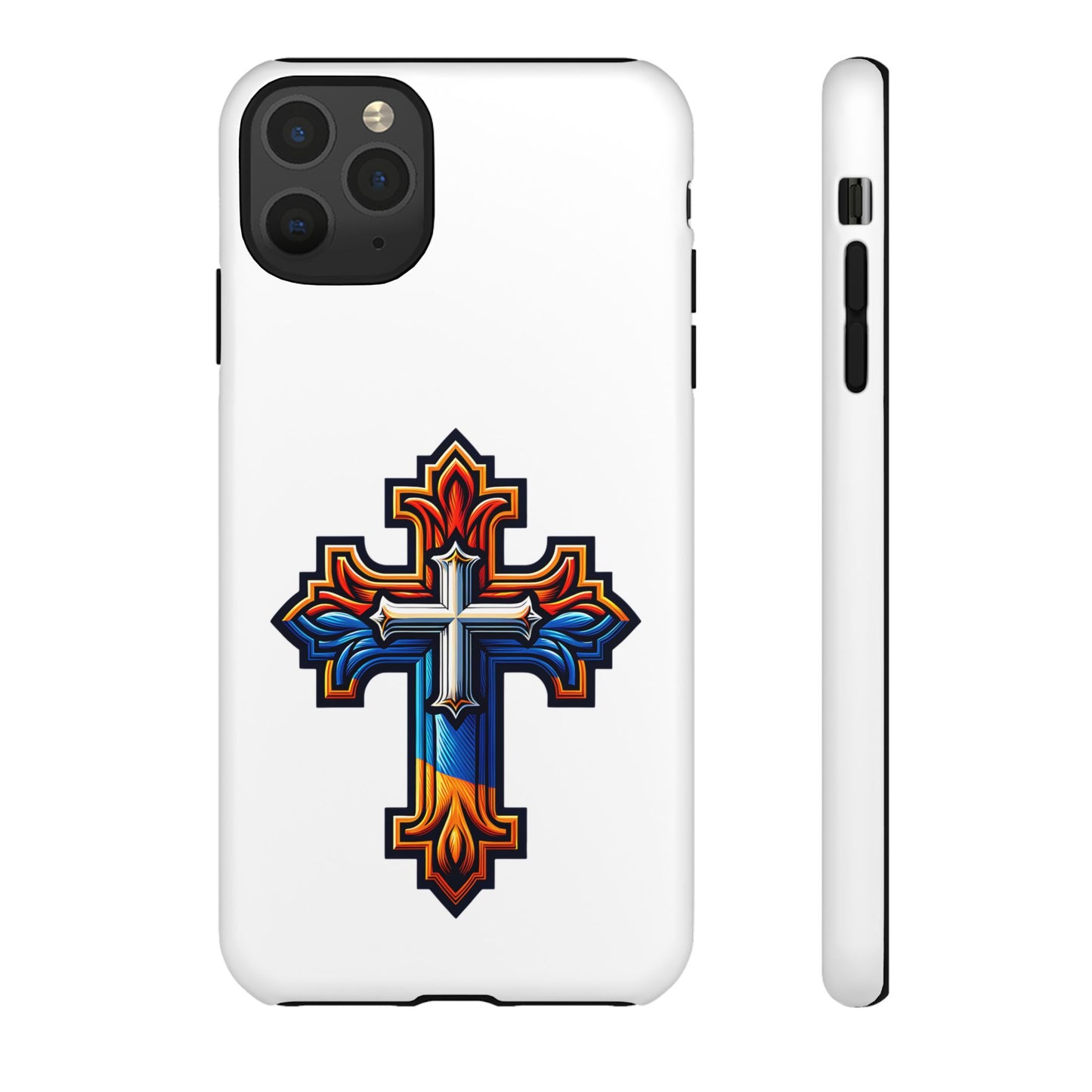 Armenian cross flag phone case iPhone Samsung Google, Christian phone case, white phone case