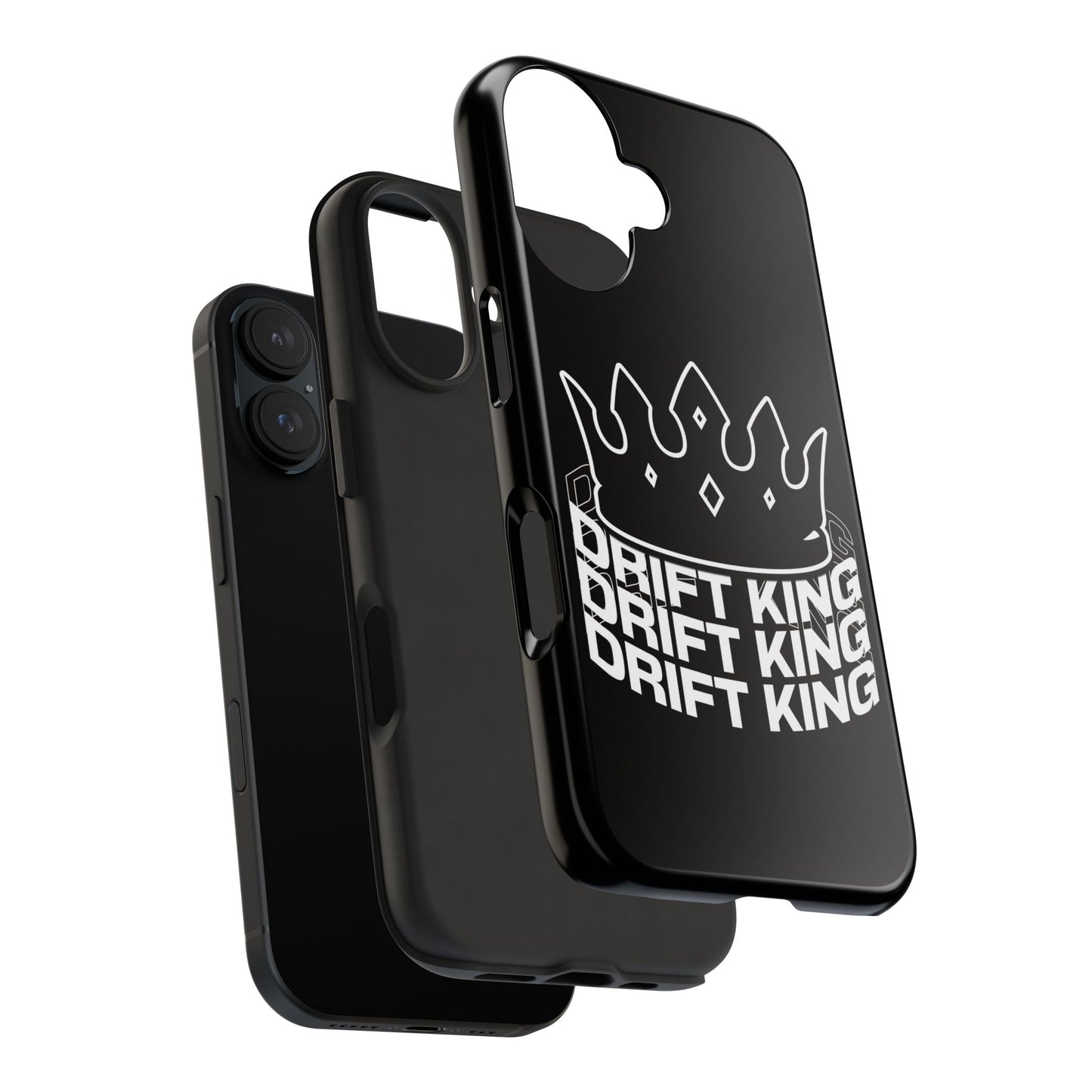 Drift King crown iPhone phone case | Tough Phone Case, racing typography iphone compatible