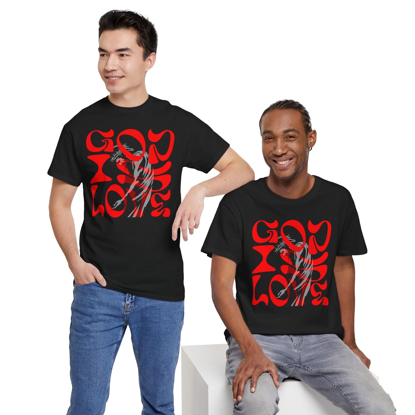 God is Love t-shirt, Christian T-shirt, face T-shirt