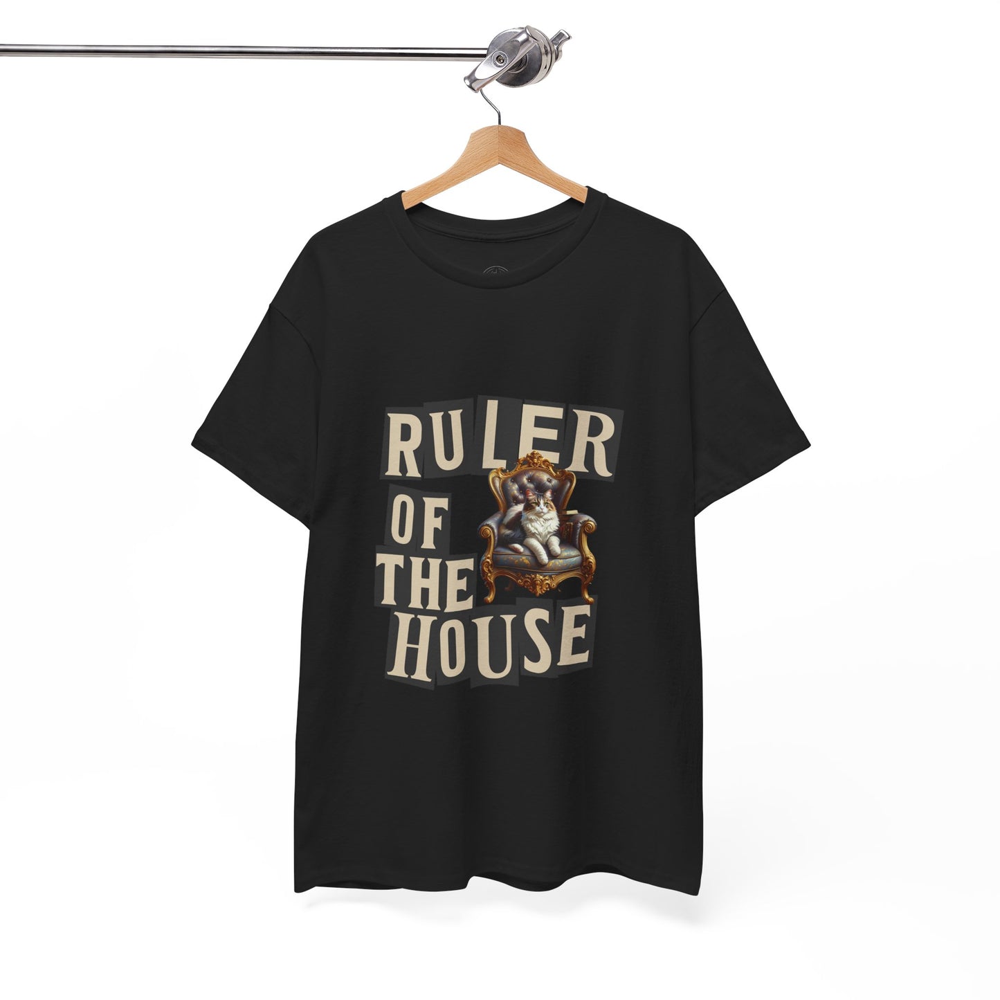 Ruler of the House Tee, Funny Pet Shirt, Gift for Cat Lovers, Unisex Cotton Tee, Casual Wear for Pet Owners