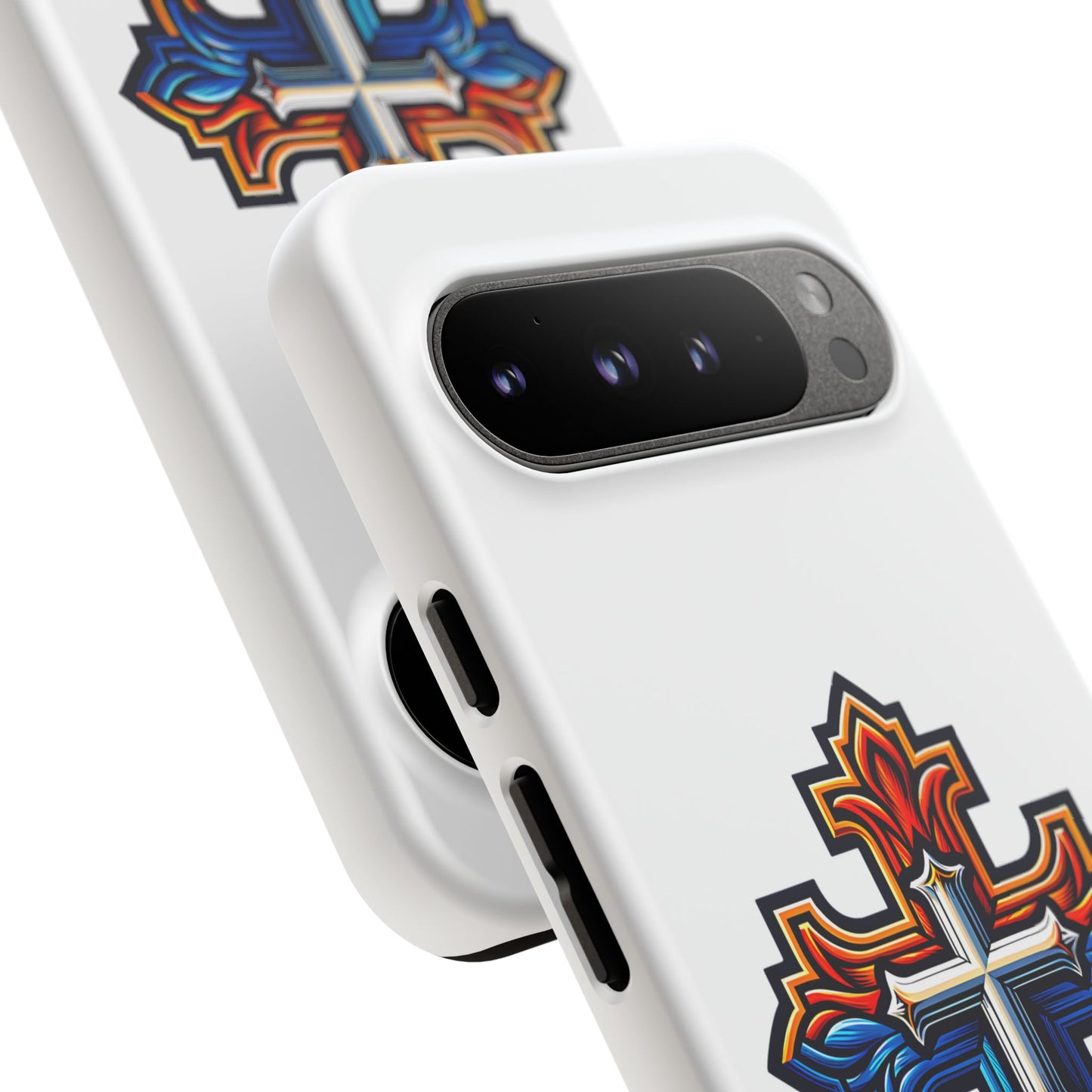 Armenian cross flag phone case iPhone Samsung Google, Christian phone case, white phone case