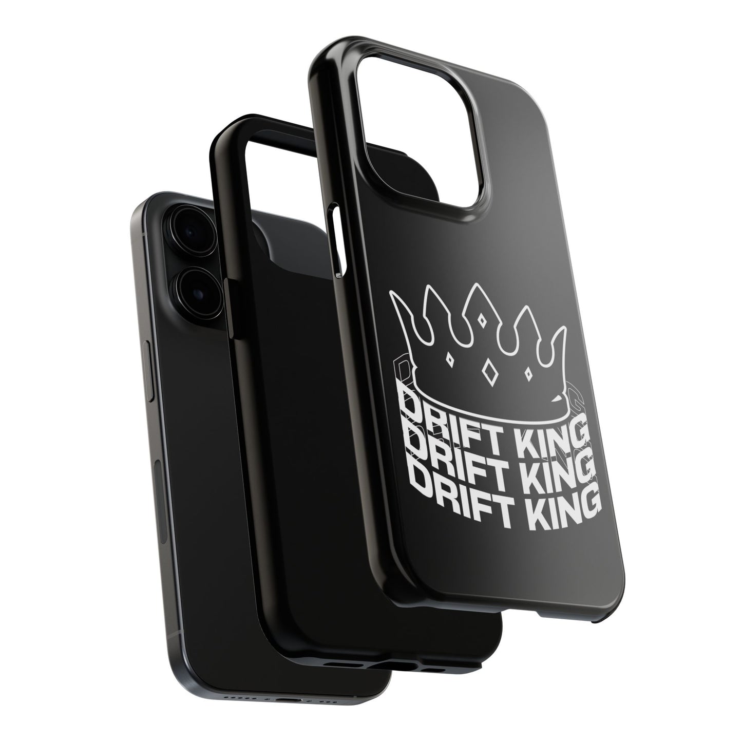Drift King crown iPhone phone case | Tough Phone Case, racing typography iphone compatible