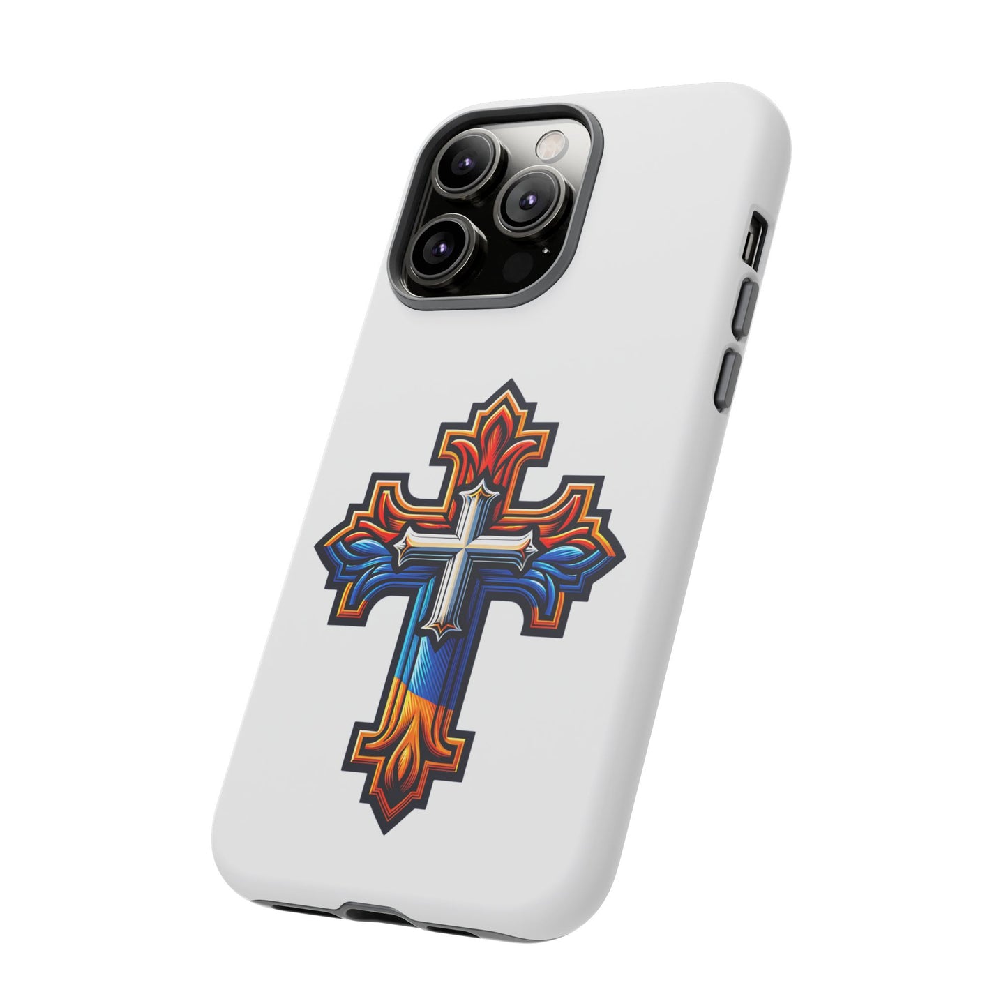 Armenian cross flag phone case iPhone Samsung Google, Christian phone case, white phone case