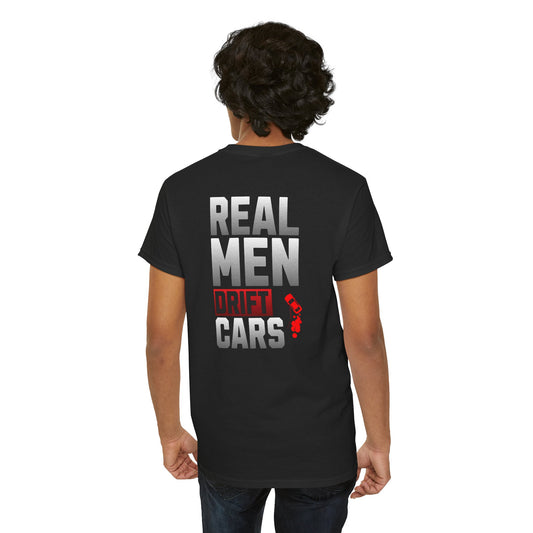 Real Men Drift Cars shirt, Unisex Heavy Cotton Tee, Car Enthusiast Apparel, Gift for Auto Lovers, Motorsport Clothing, Fun Car Gift