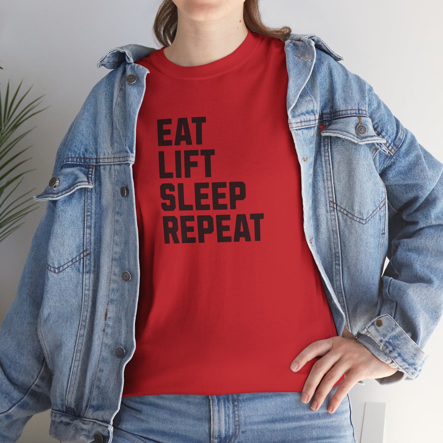 Eat Lift Sleep Repeat, Gym Shirt, Workout Tee, Fitness Apparel, Motivation Gift