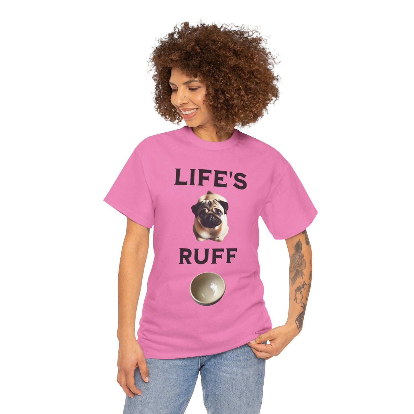 Life is Ruff Funny Shirt, Funny Dog Lover Shirt, Gifts for Pet Owners, Casual Wear, Dog-Themed Apparel, Birthday Gift